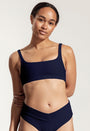 Venice Bikini Top in Dark Blue