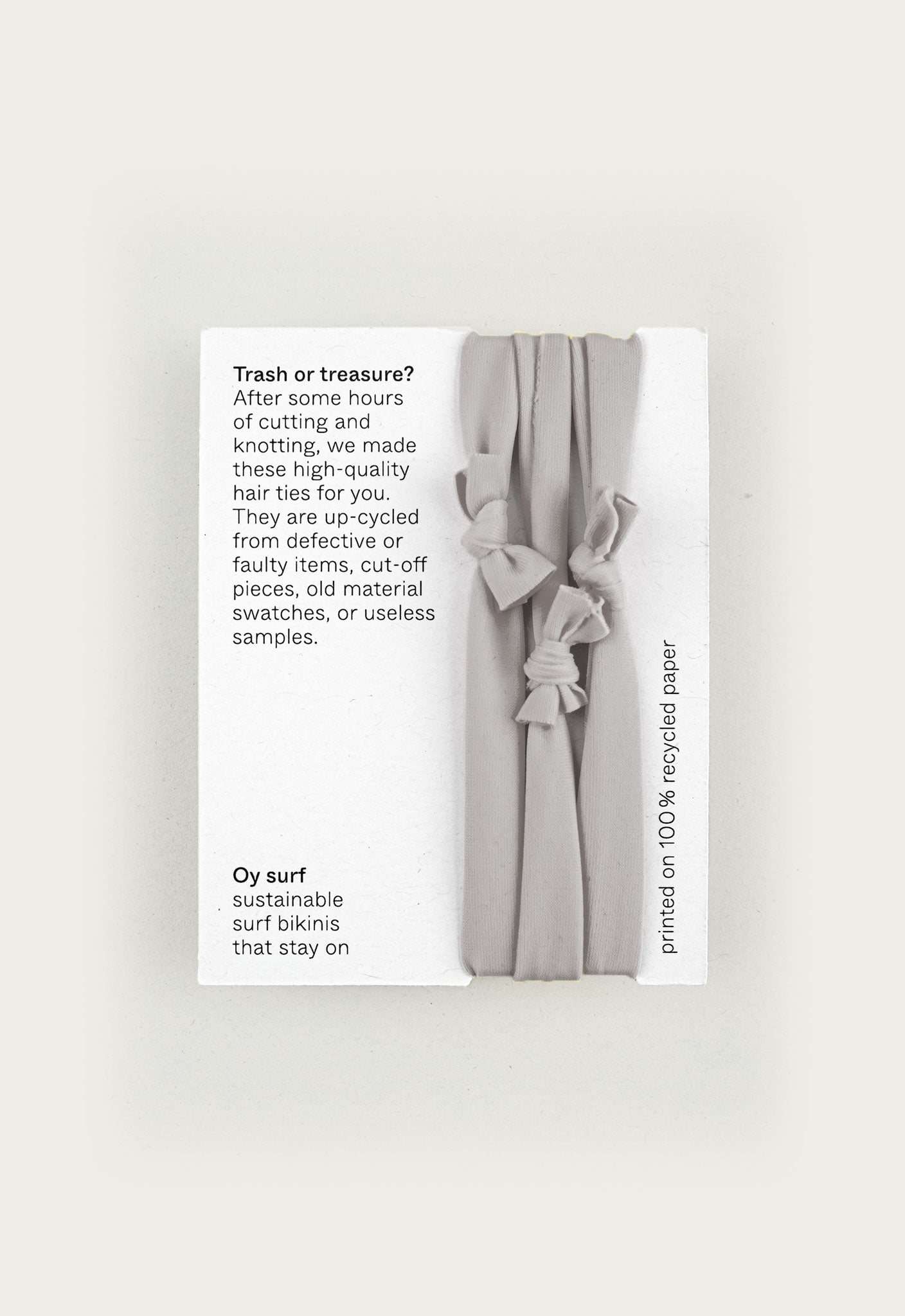 Oy Hairties Gray Back