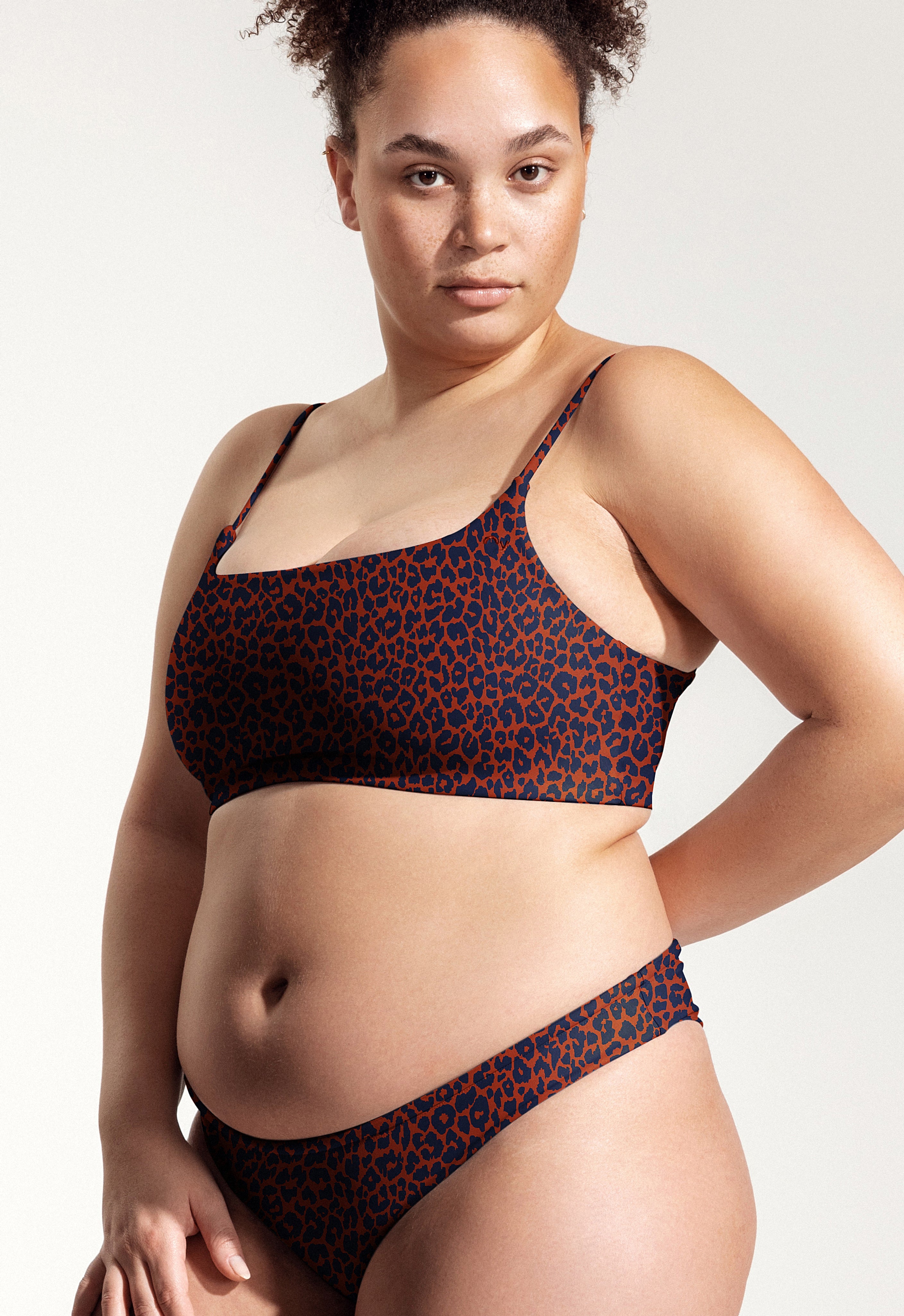 Bartlett Bikini Top in Leopard Print