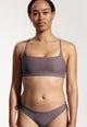 Bartlett Bikini Top in Dark Lavender