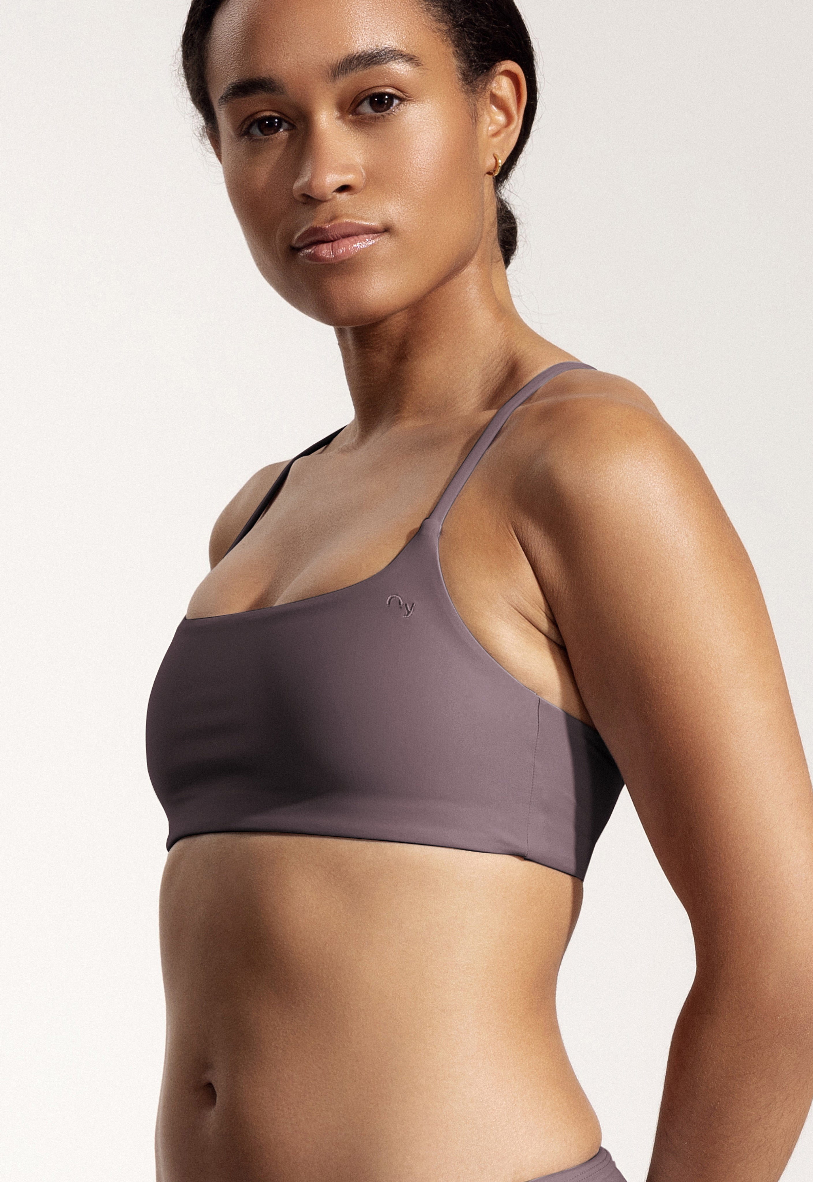 Bartlett Bikini Top in Dark Lavender