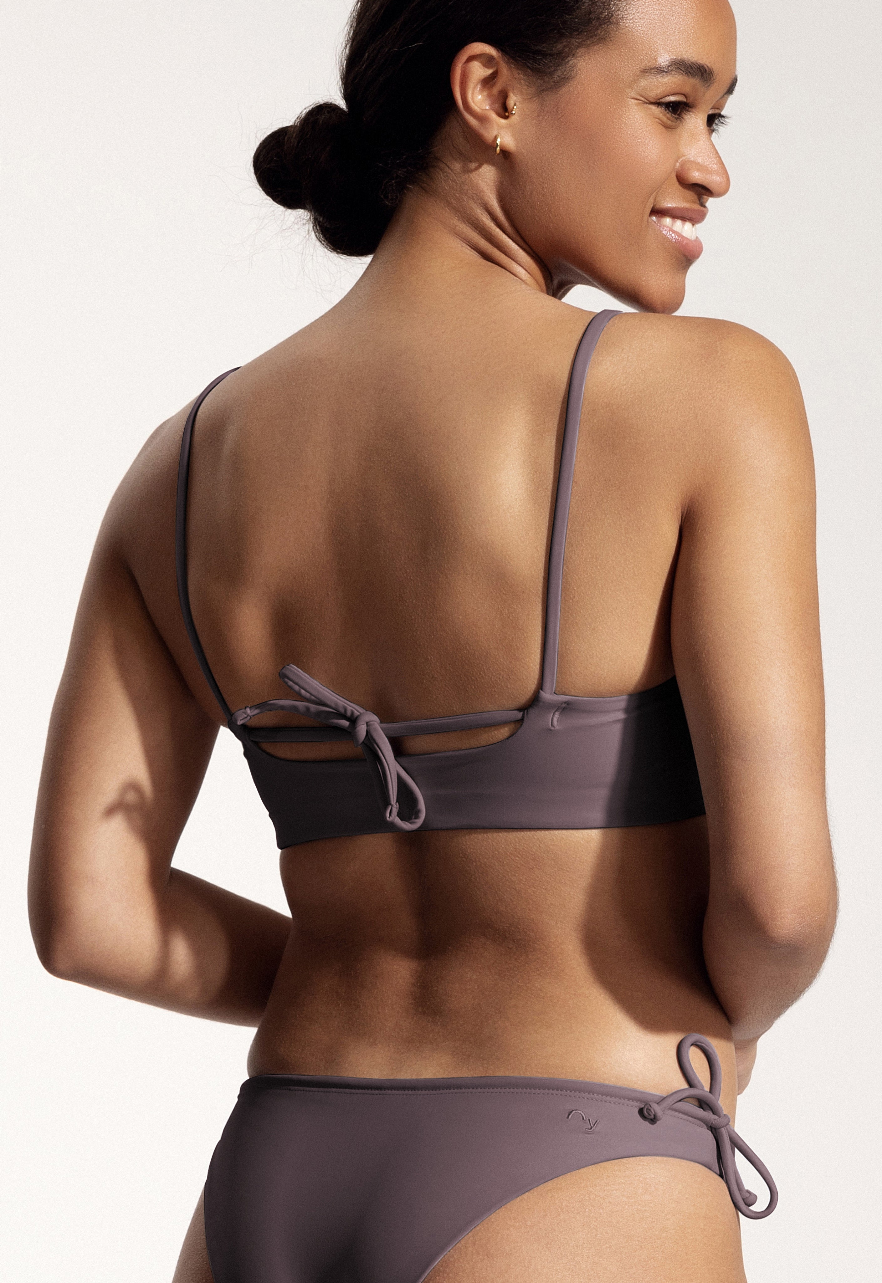 Bartlett Bikini Top in Dark Lavender