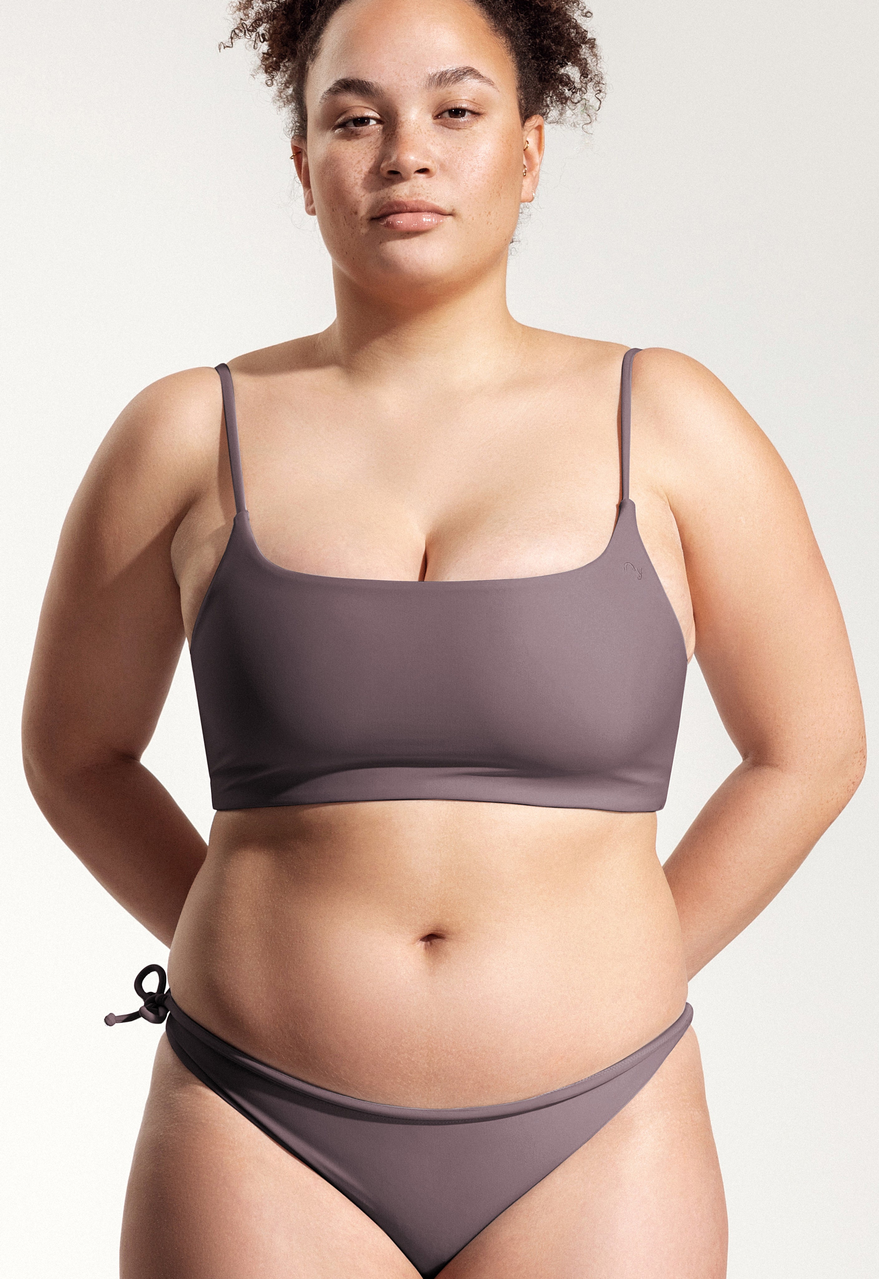 Bartlett Bikini Top in Dark Lavender