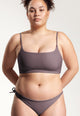 Bartlett Bikini Top in Dark Lavender
