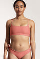 Bartlett Bikini Top in Dusty Pink