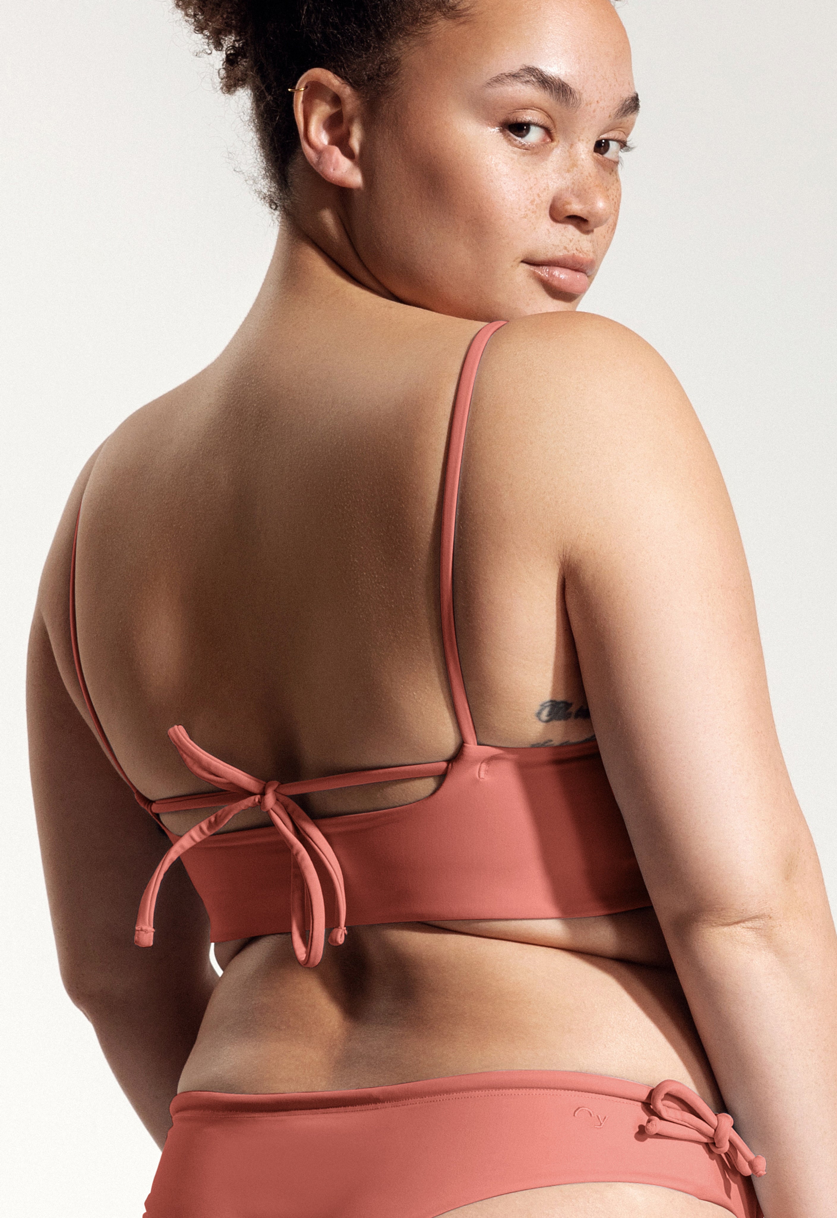 Bartlett Bikini Top in Dusty Pink