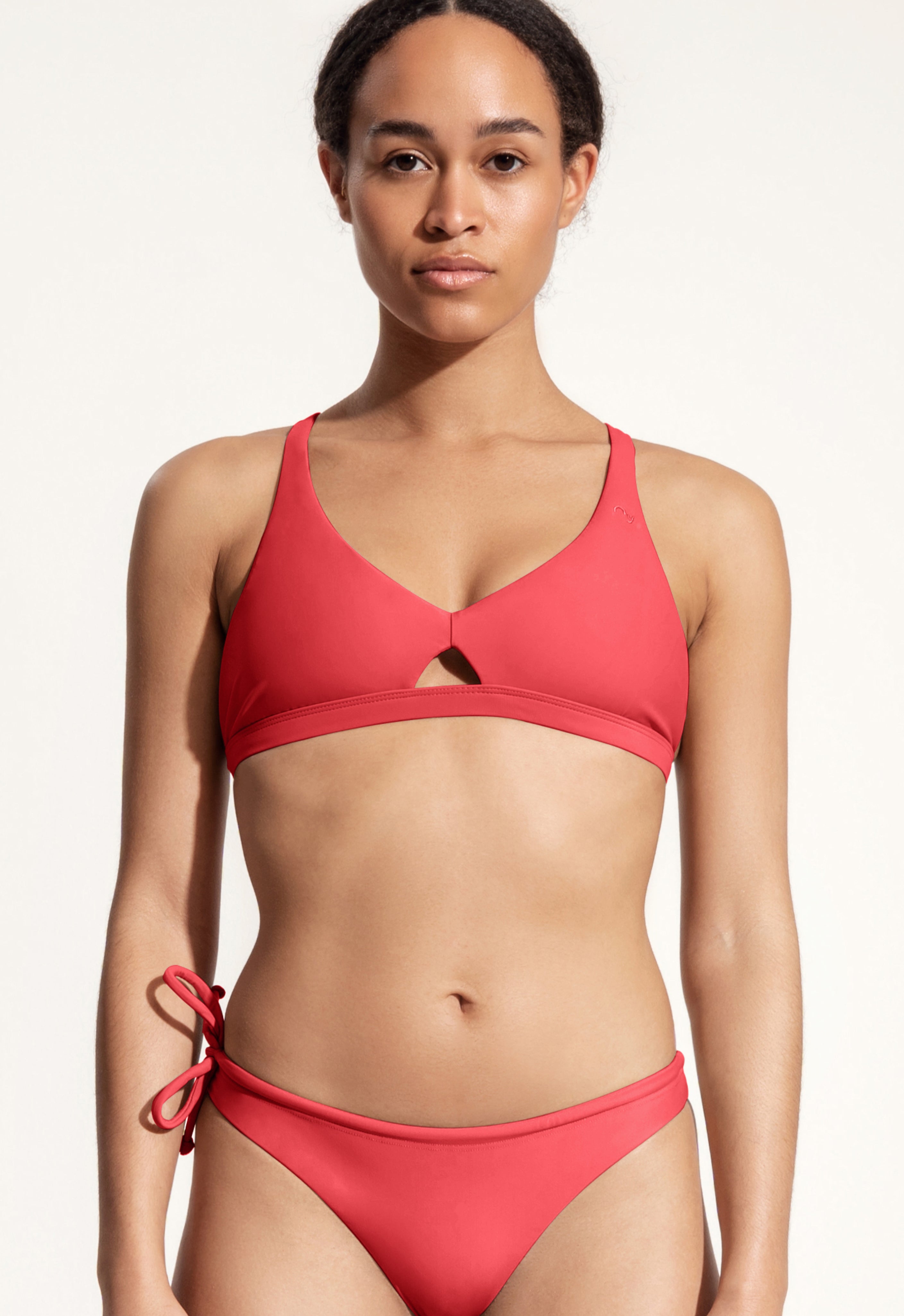Charlie Bikini Top in Strawberry