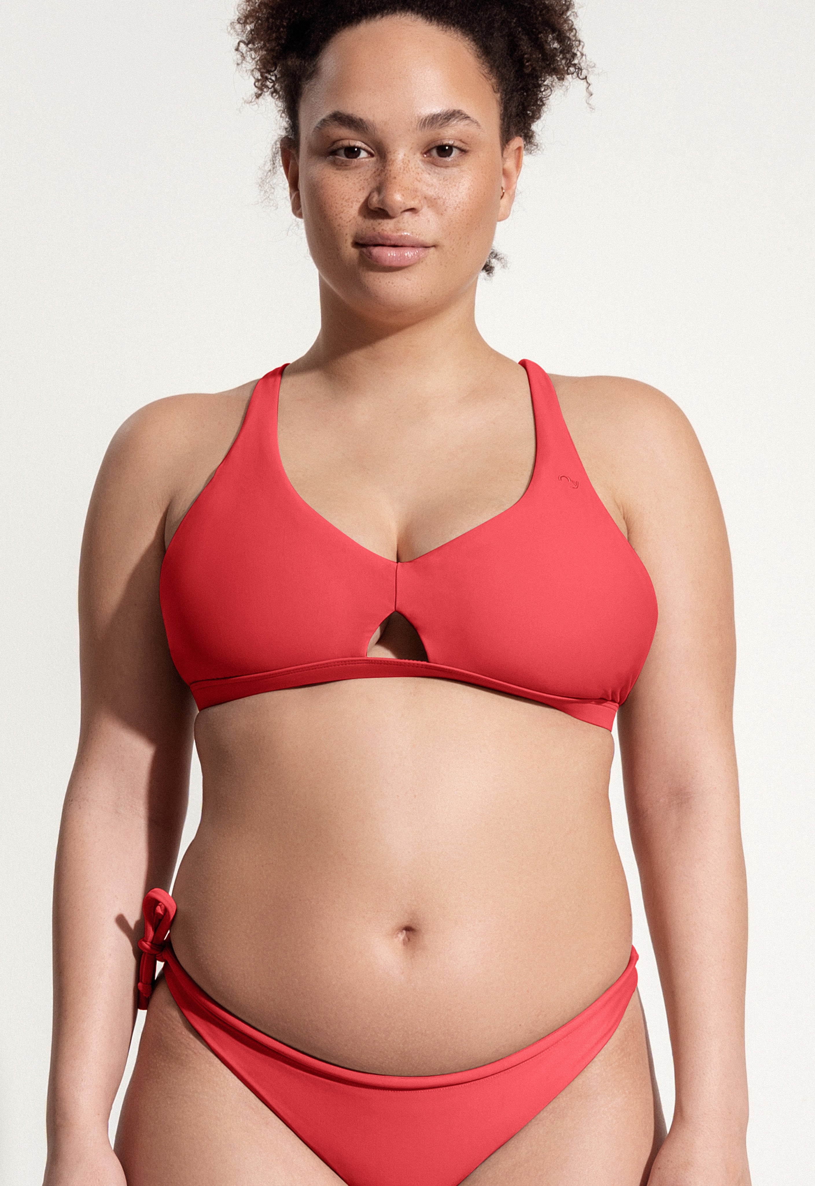 Charlie Bikini Top in Strawberry