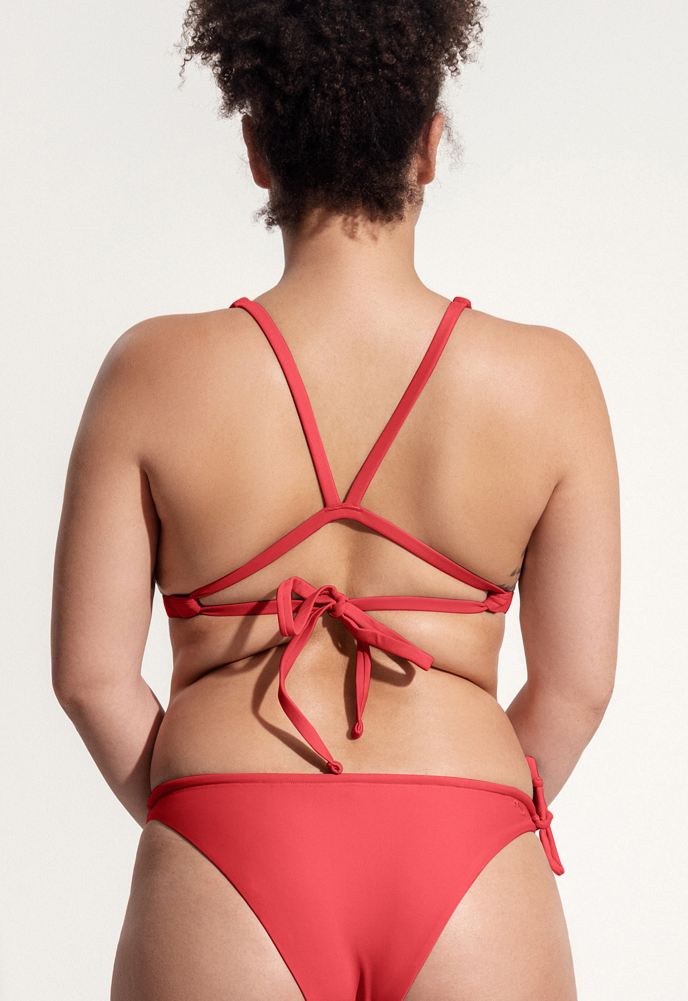 Charlie Bikini Top in Strawberry