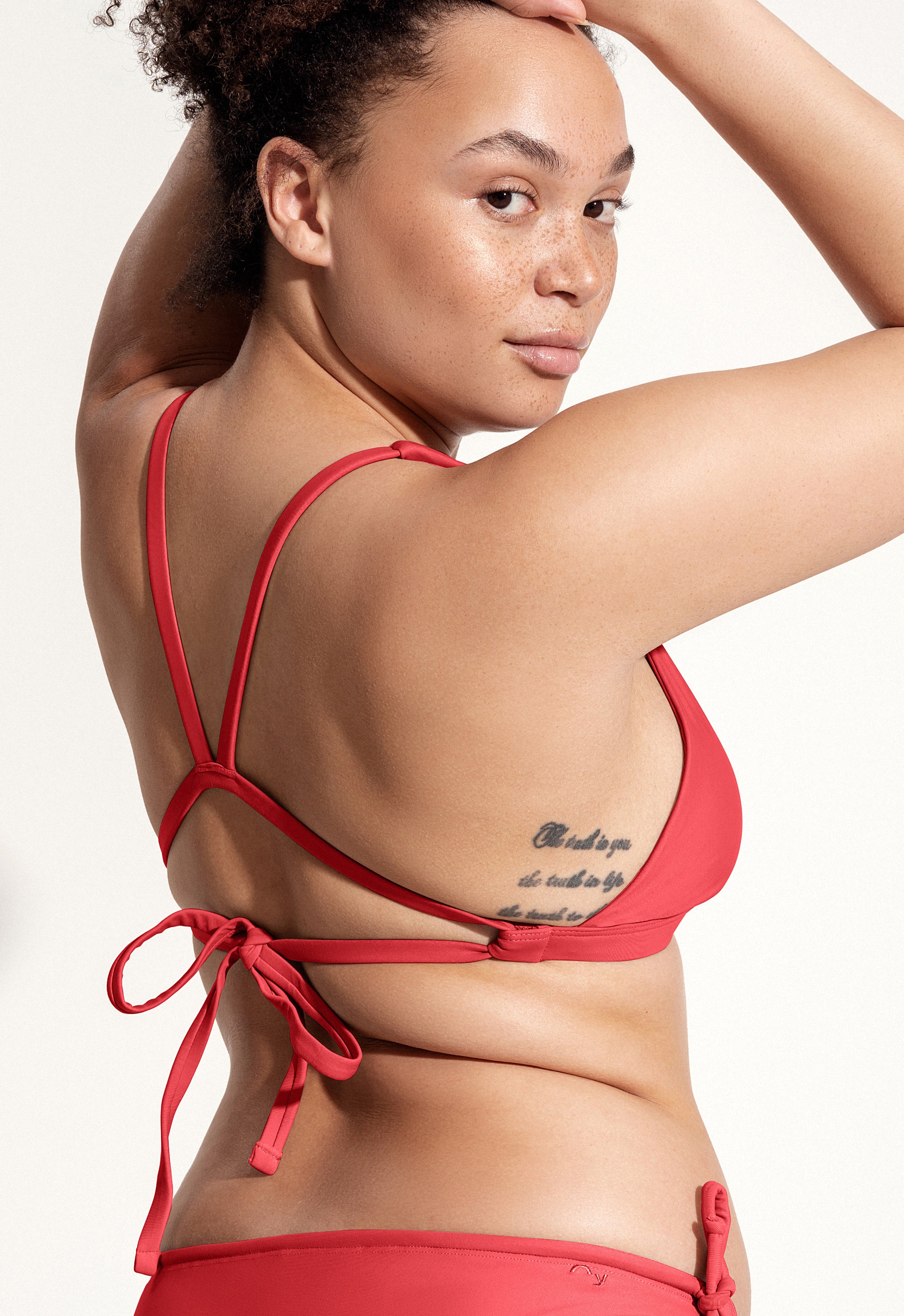 Charlie Bikini Top in Strawberry