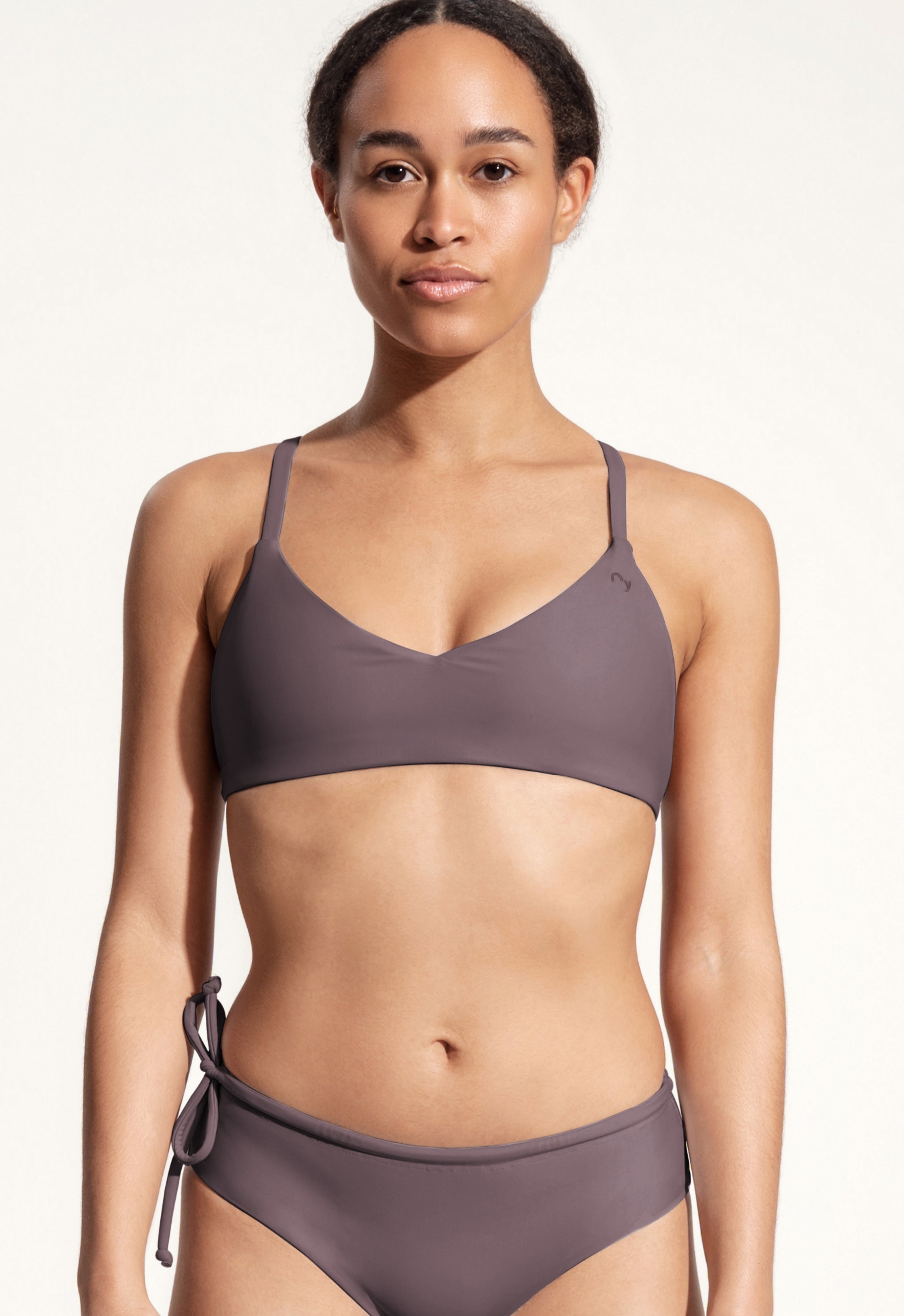 Dara Bikini Top in Dark Lavender