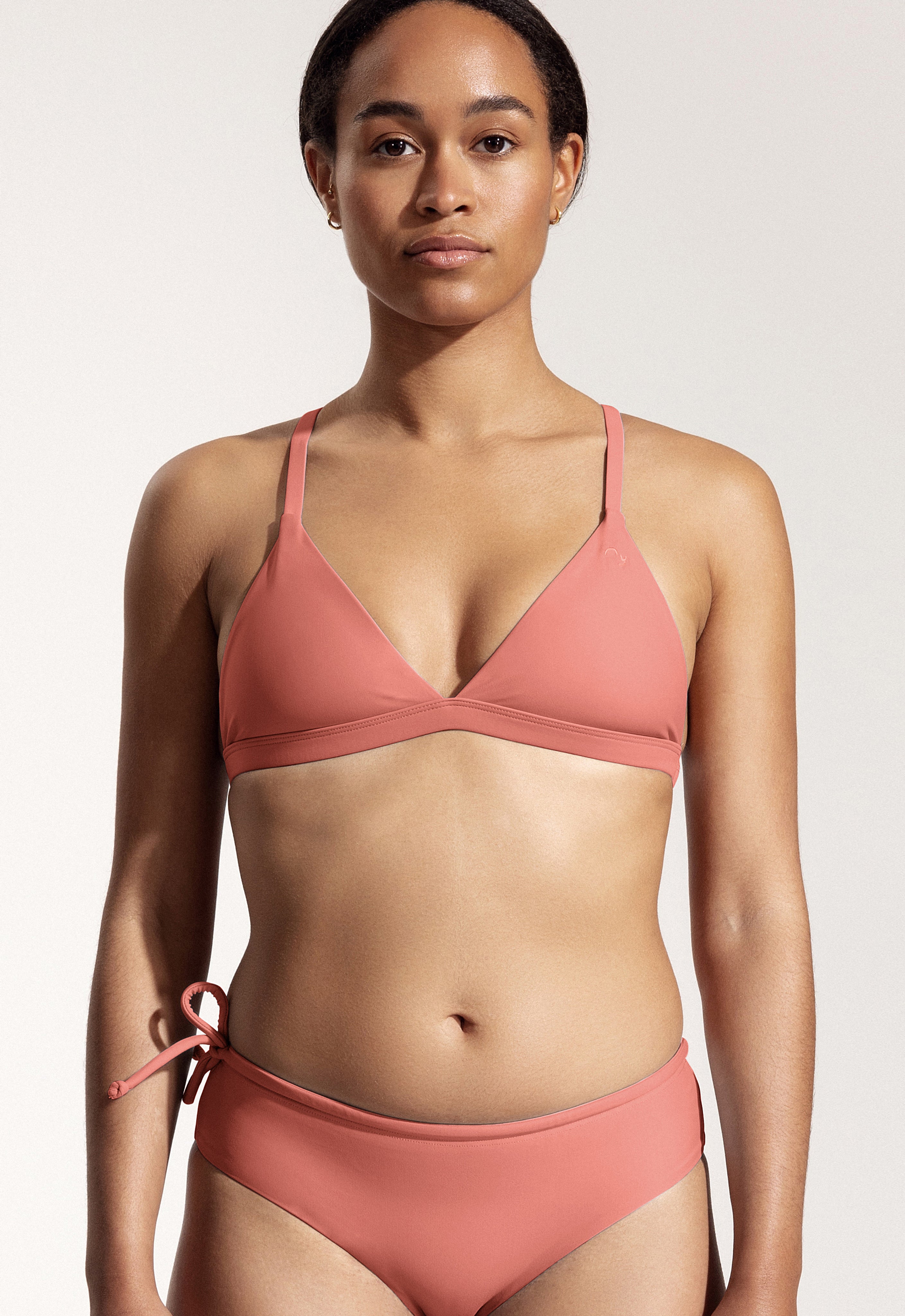 Essa Bikini Top in Dusty Pink