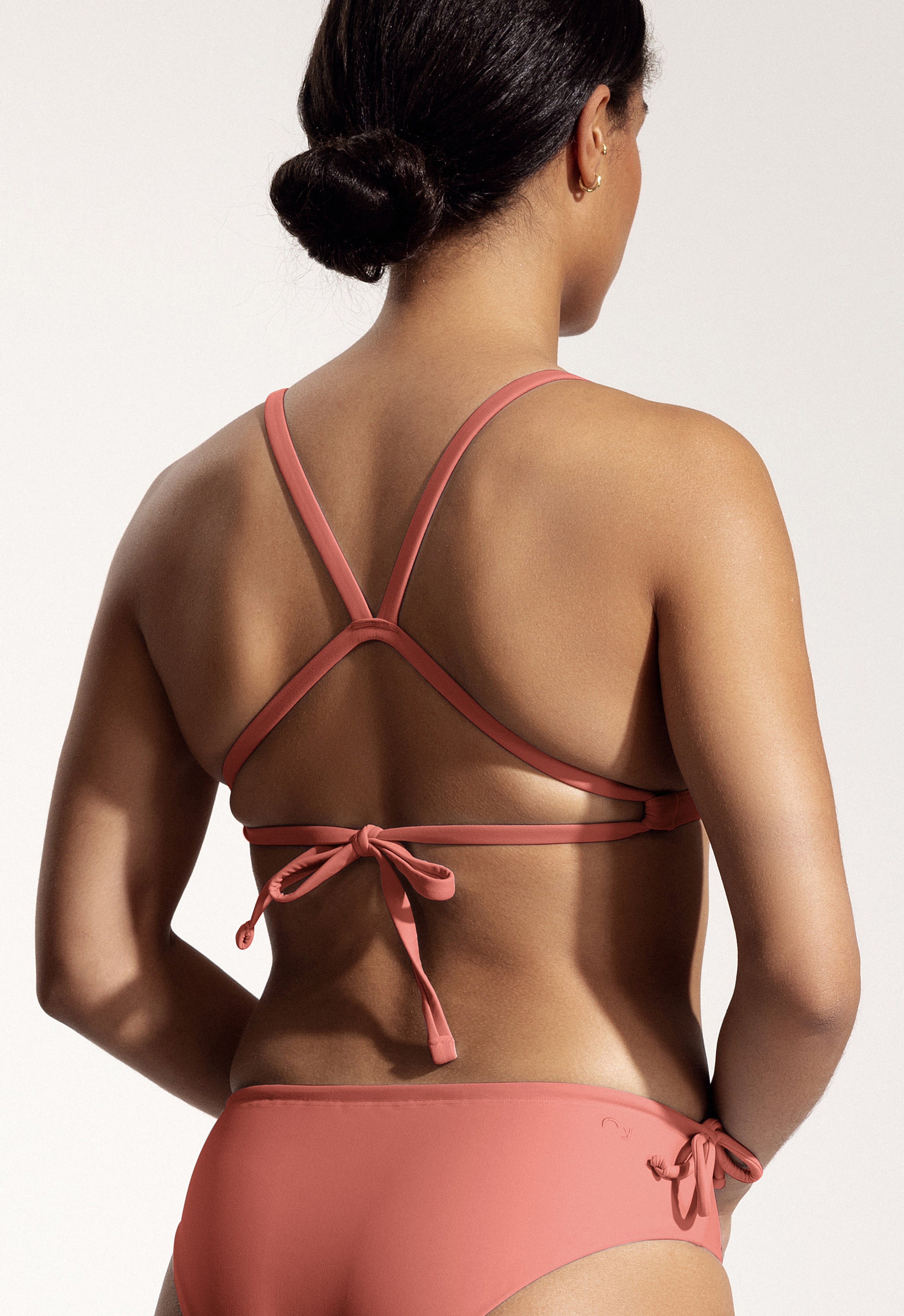 Essa Bikini Top in Dusty Pink
