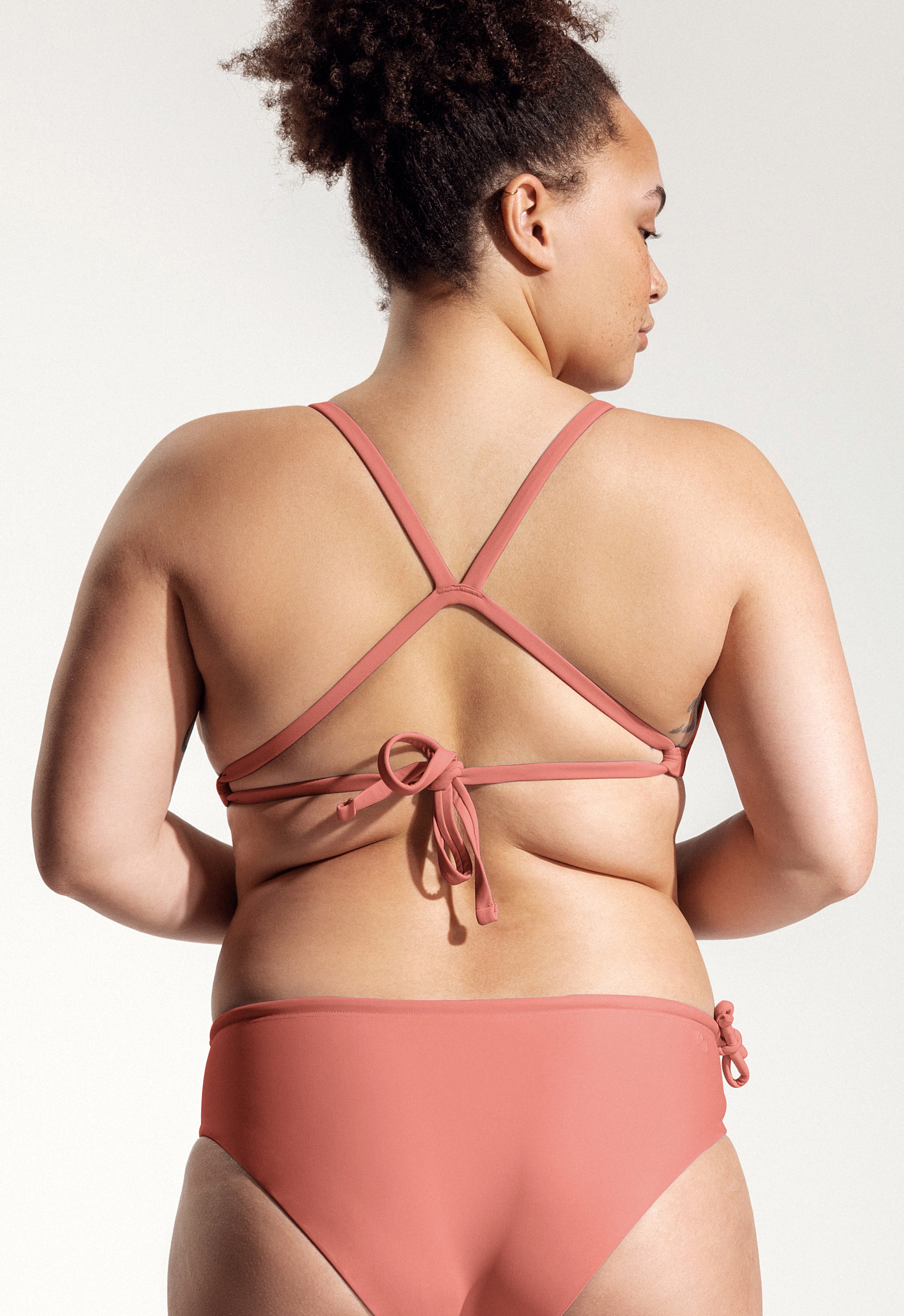 Essa Bikini Top in Dusty Pink