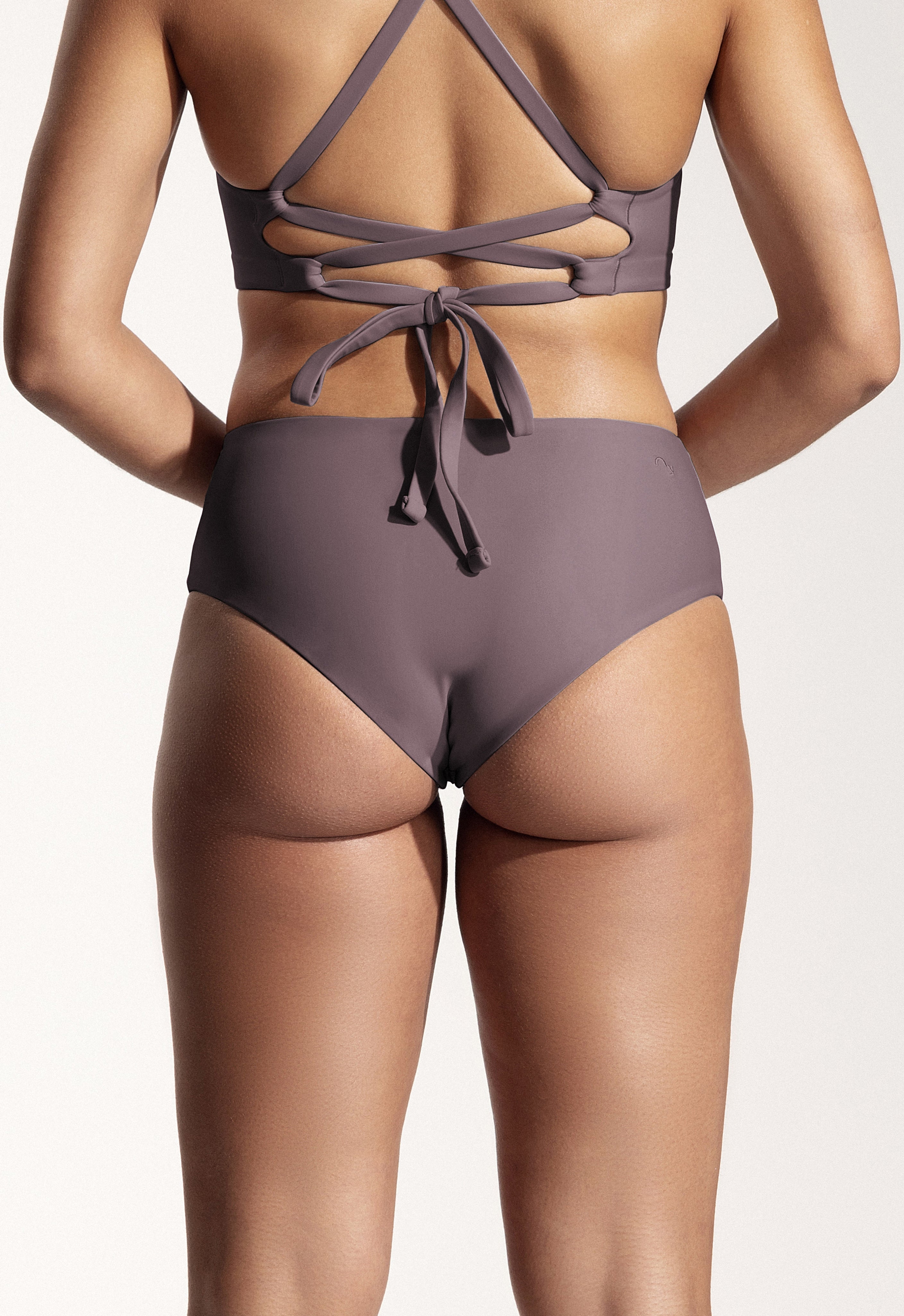 Freda Bikini Bottoms in Dark Lavender
