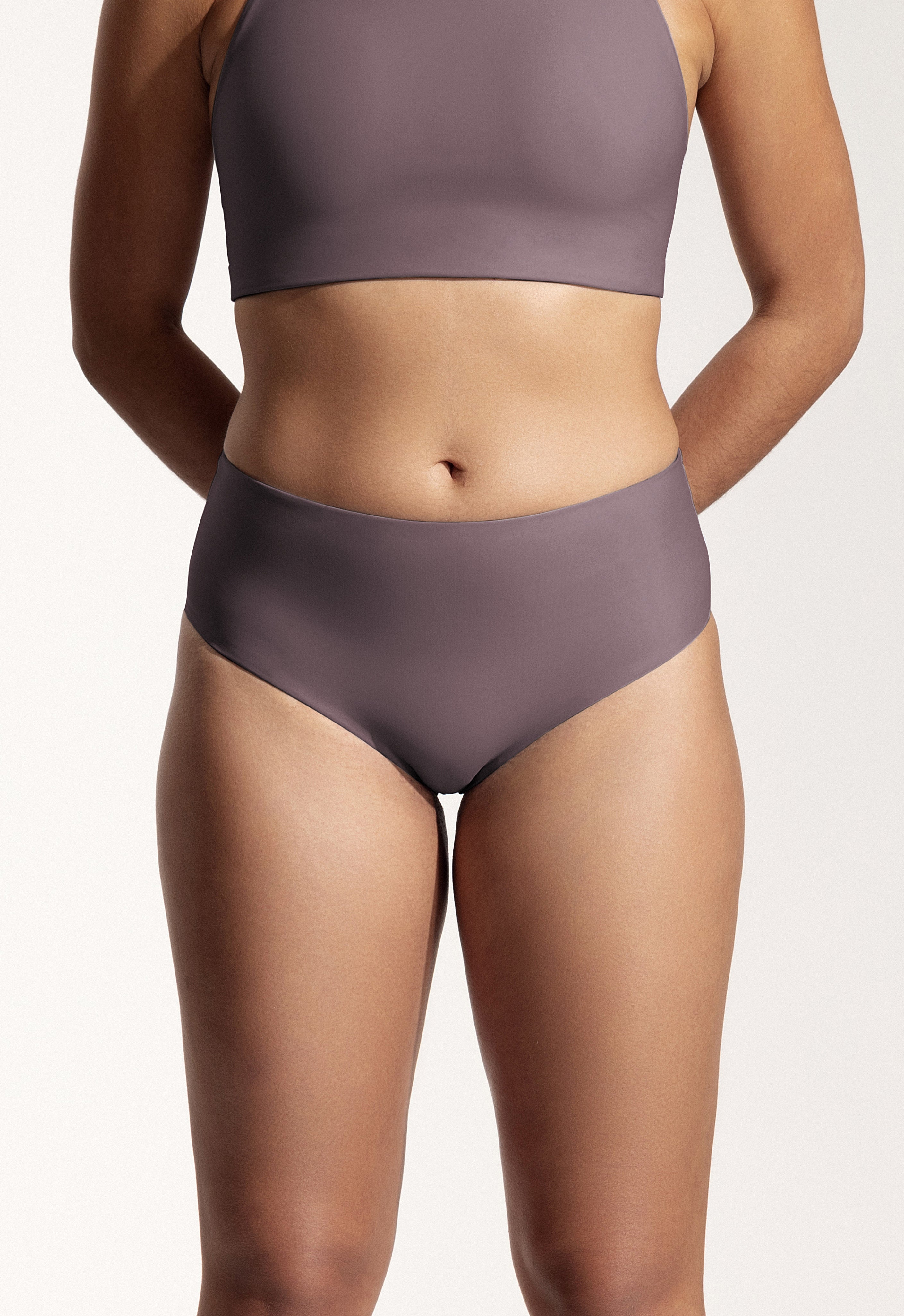 Freda Bikini Bottoms in Dark Lavender