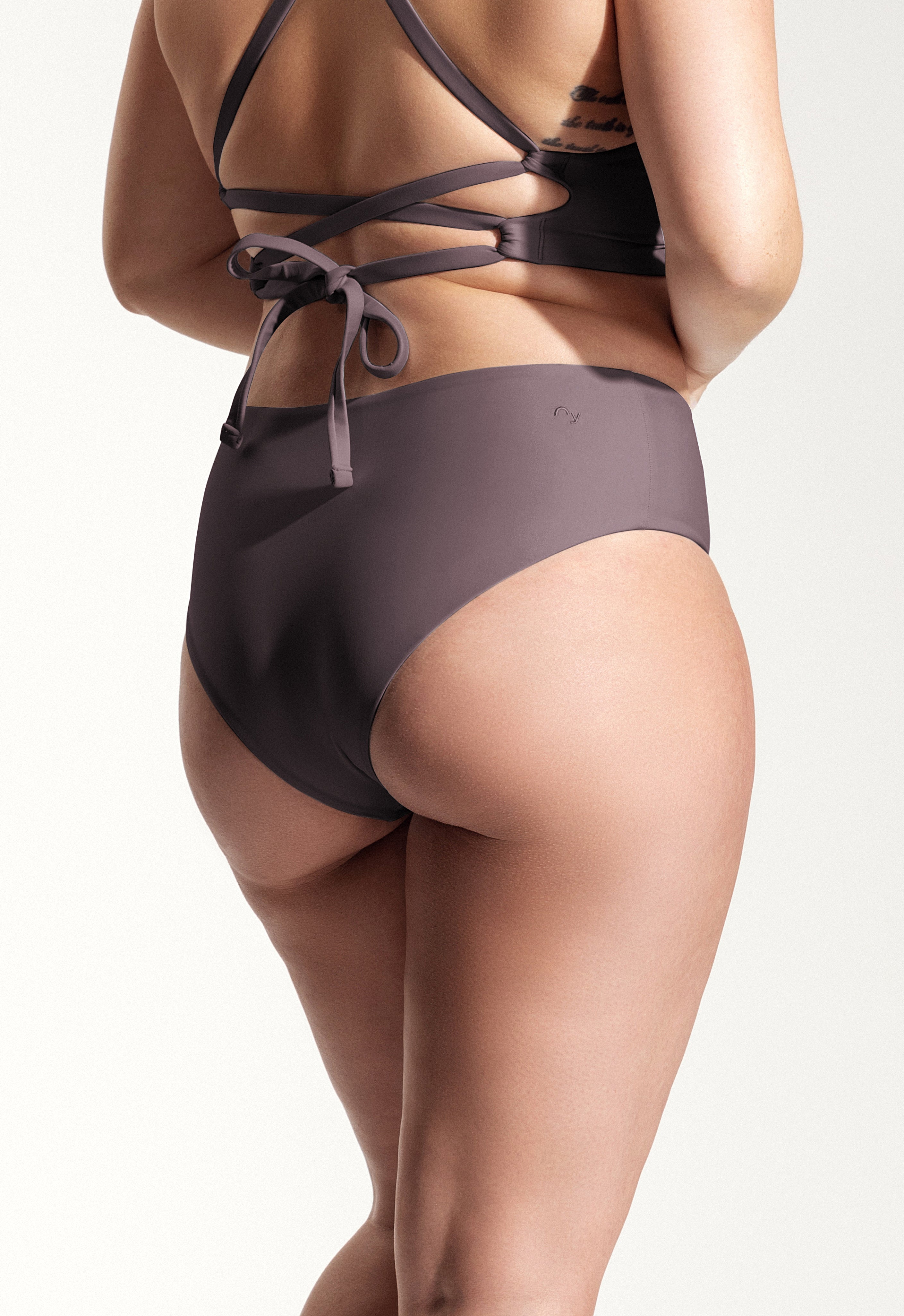 Freda Bikini Bottoms in Dark Lavender