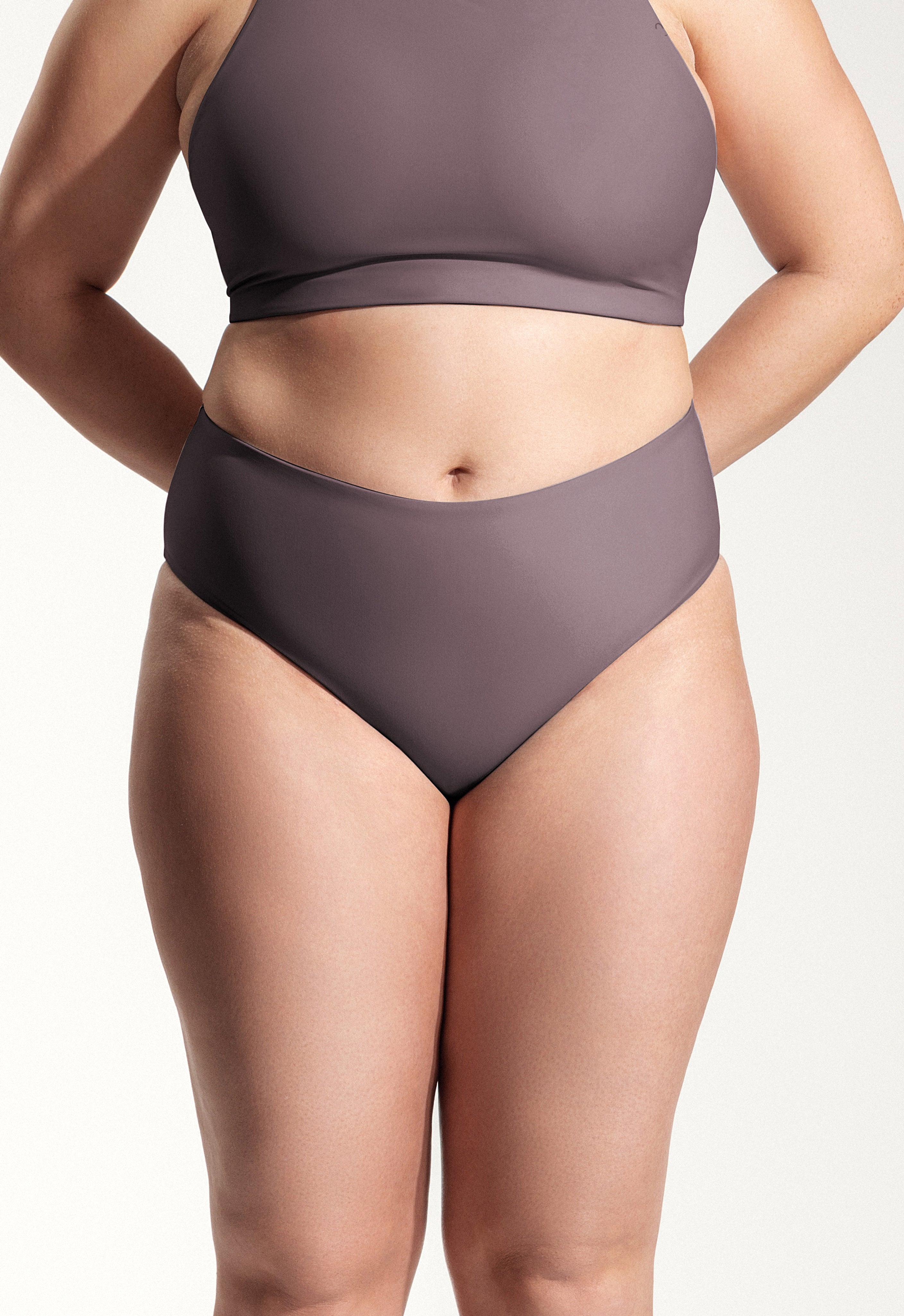 Freda Bikini Bottoms in Dark Lavender