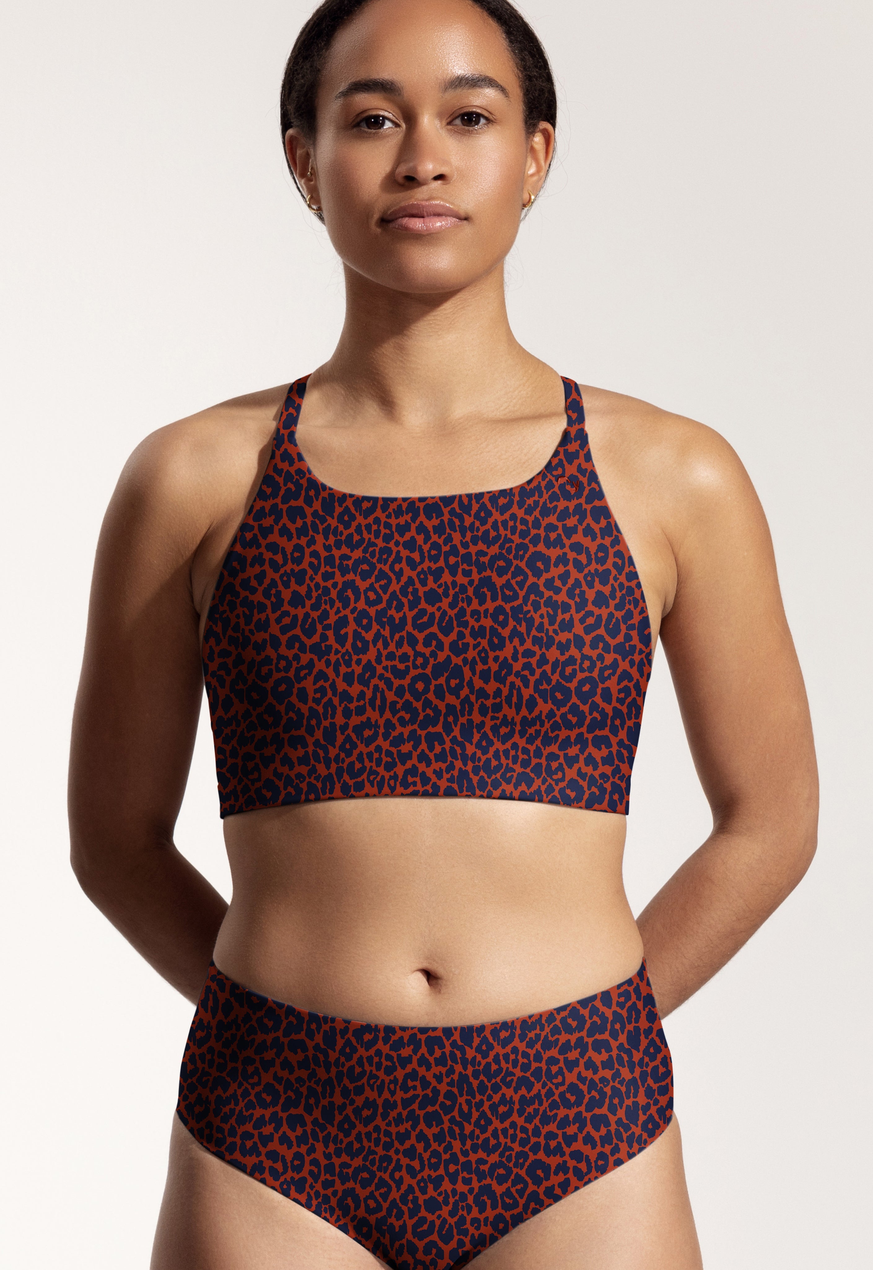 Greta Bikini Top in Leopard Print
