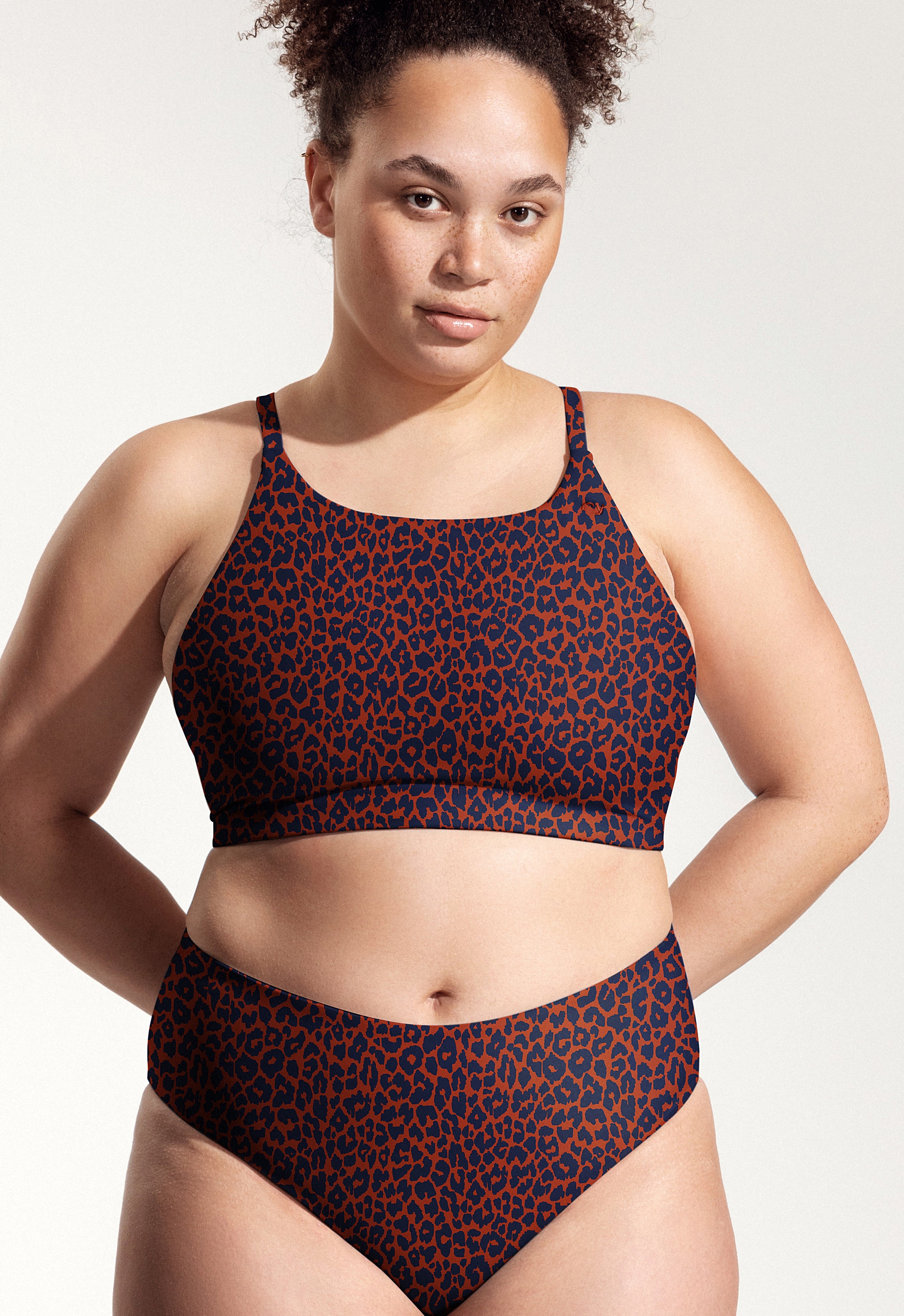 Greta Bikini Top in Leopard Print