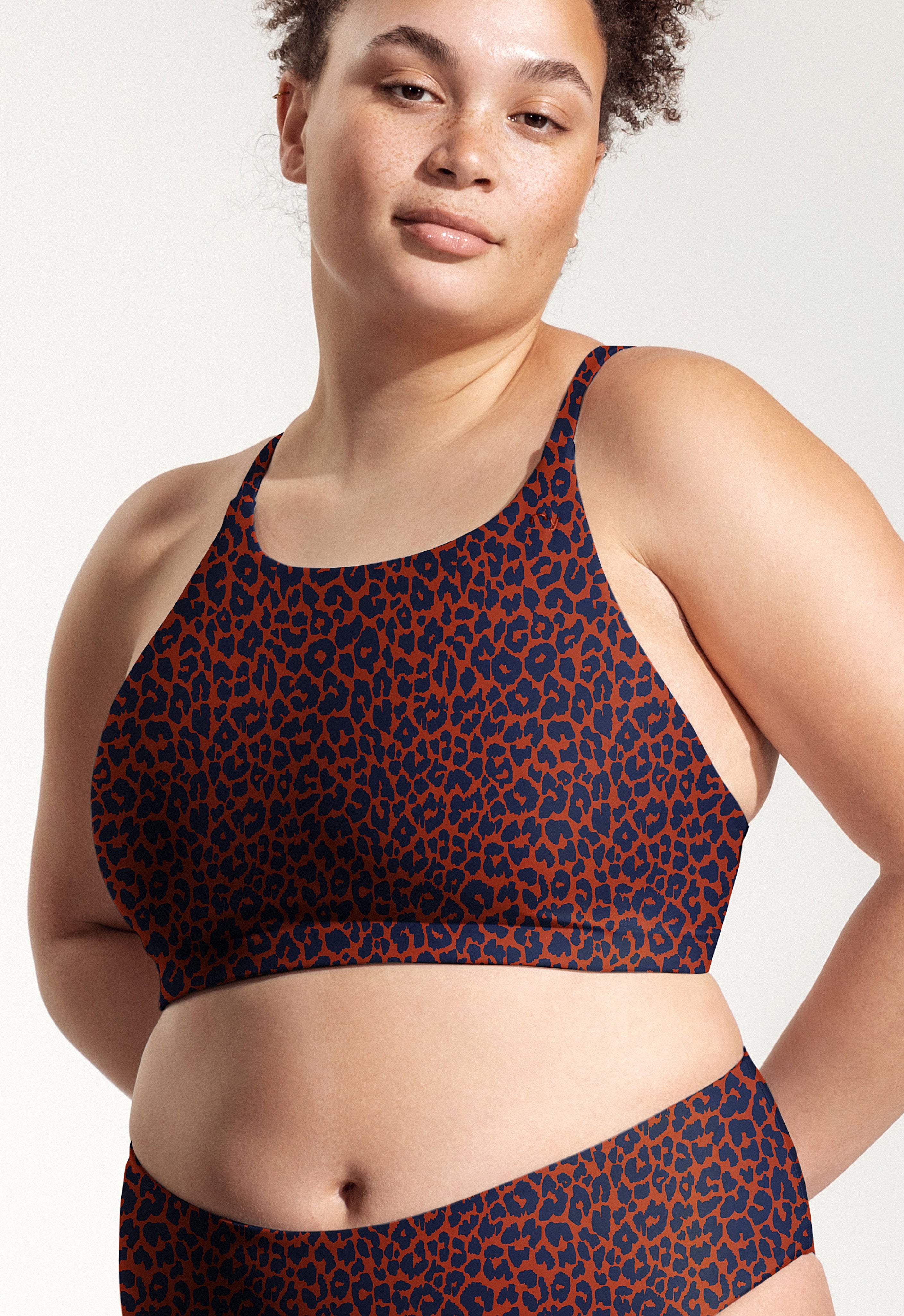 Greta Bikini Top in Leopard Print
