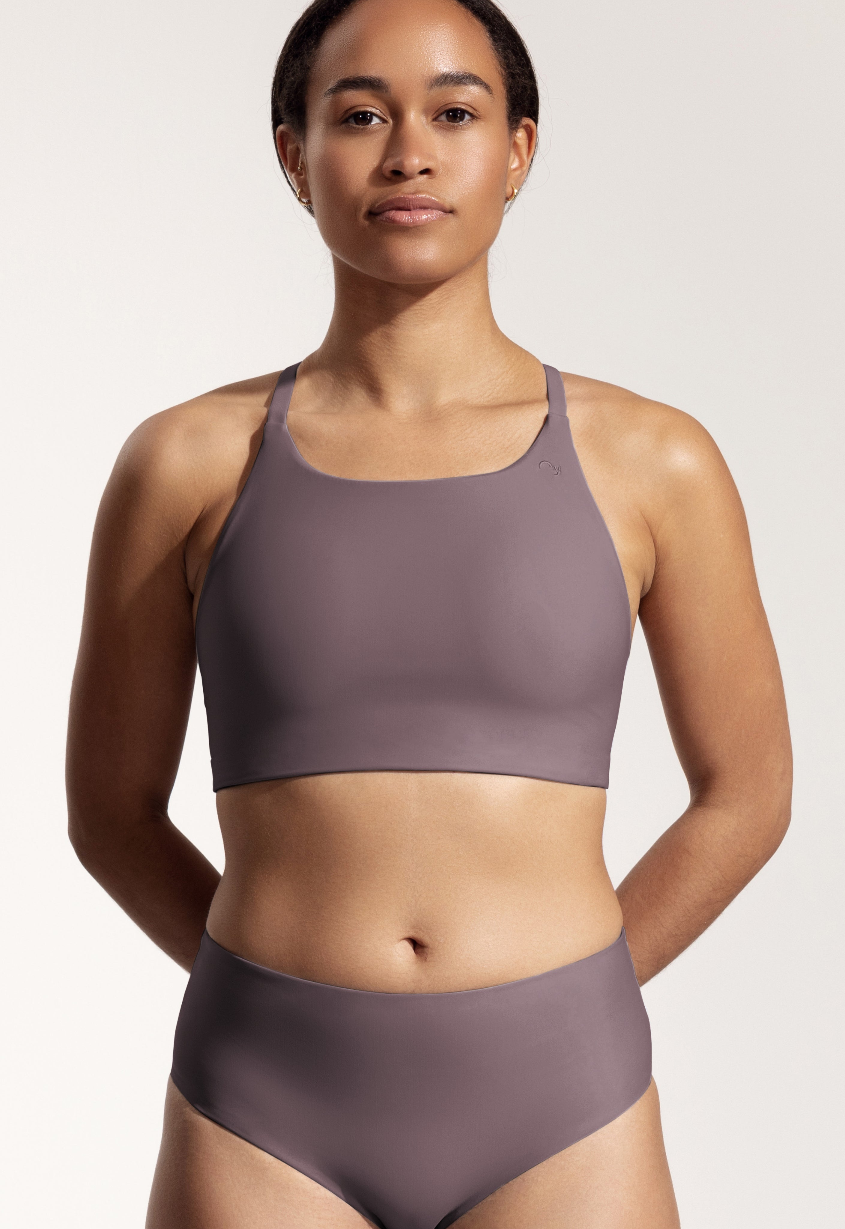 Greta Bikini Top in Dark Lavender