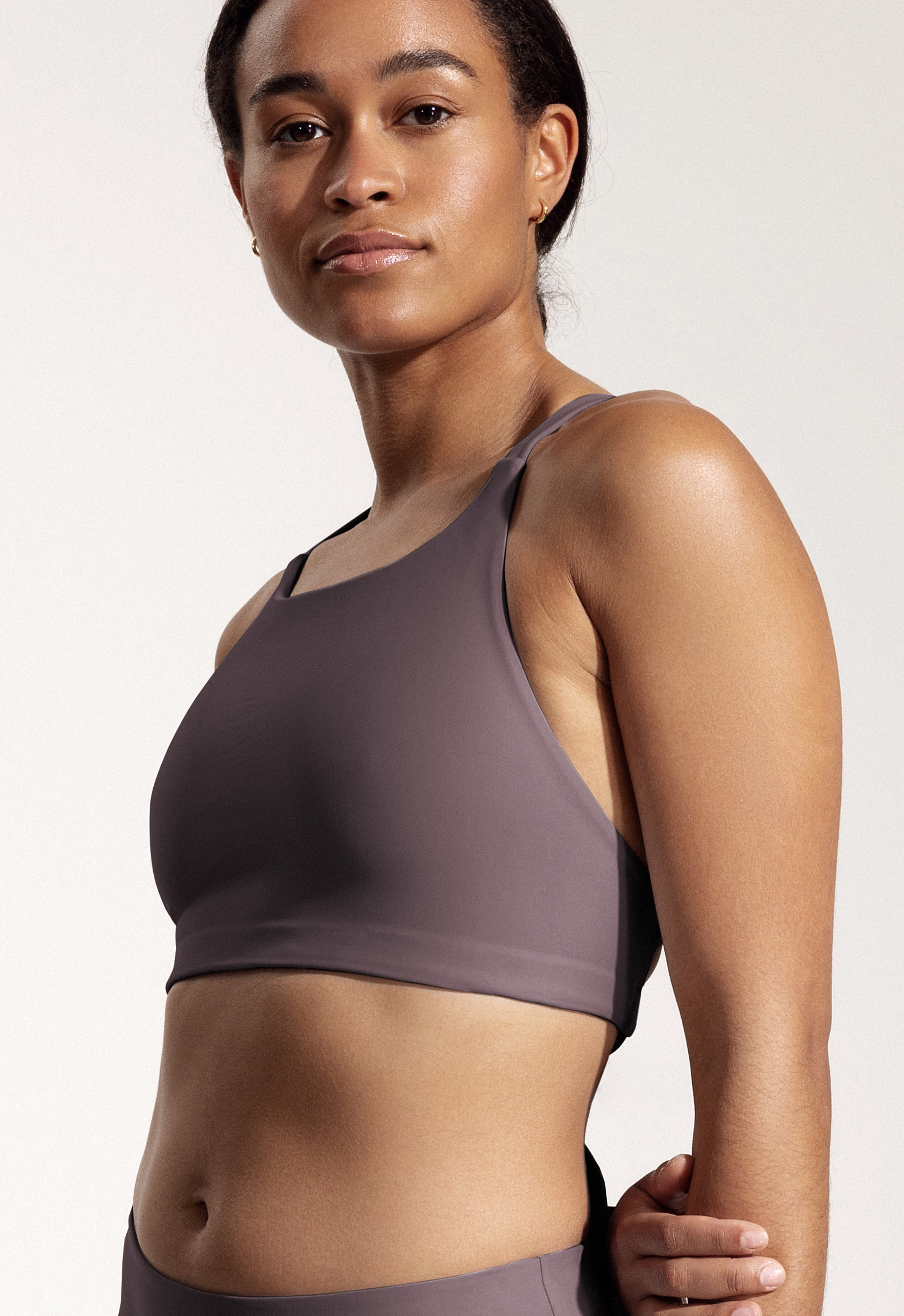 Greta Bikini Top in Dark Lavender
