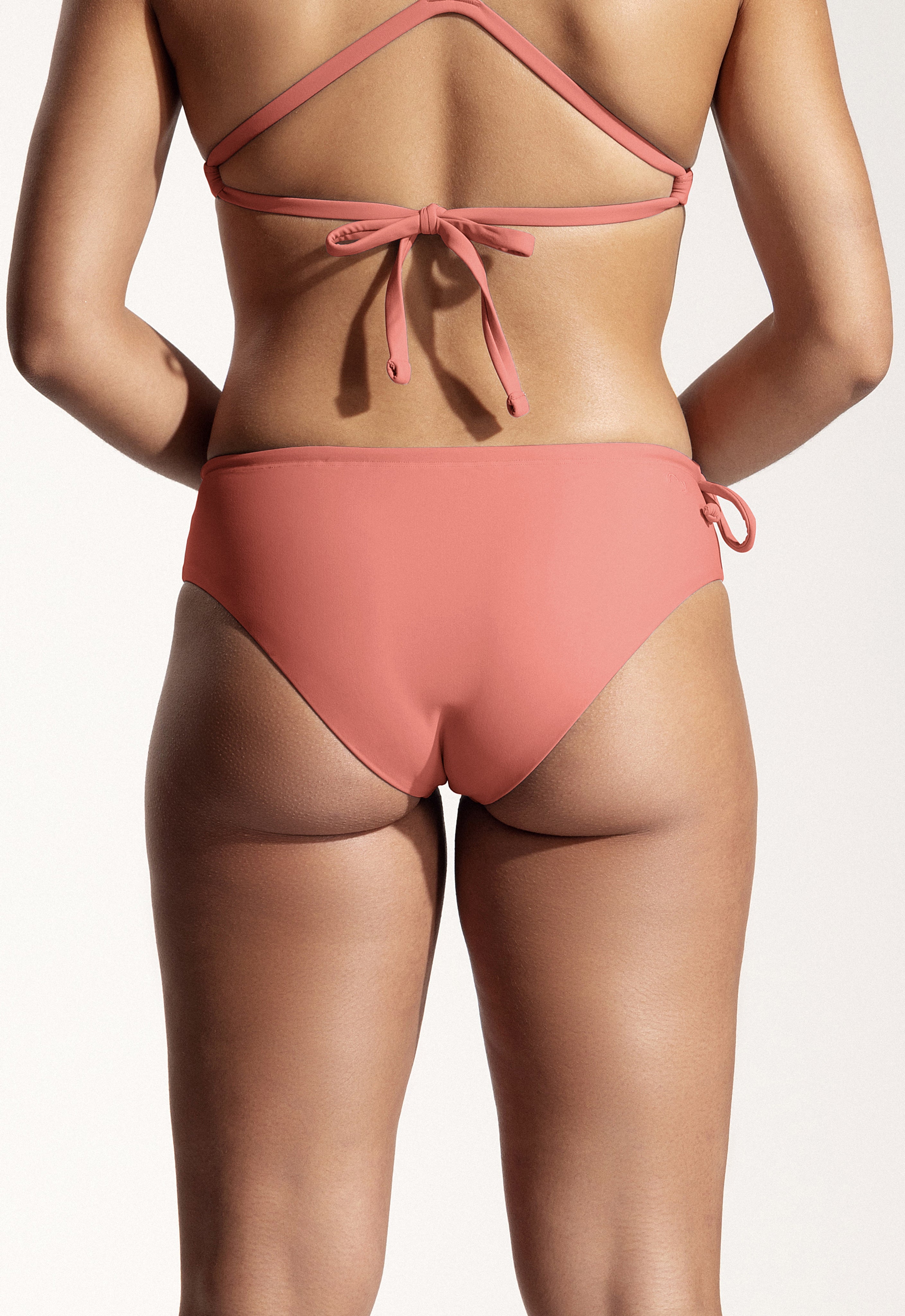 Octavia Bikini Bottoms in Dusty Pink