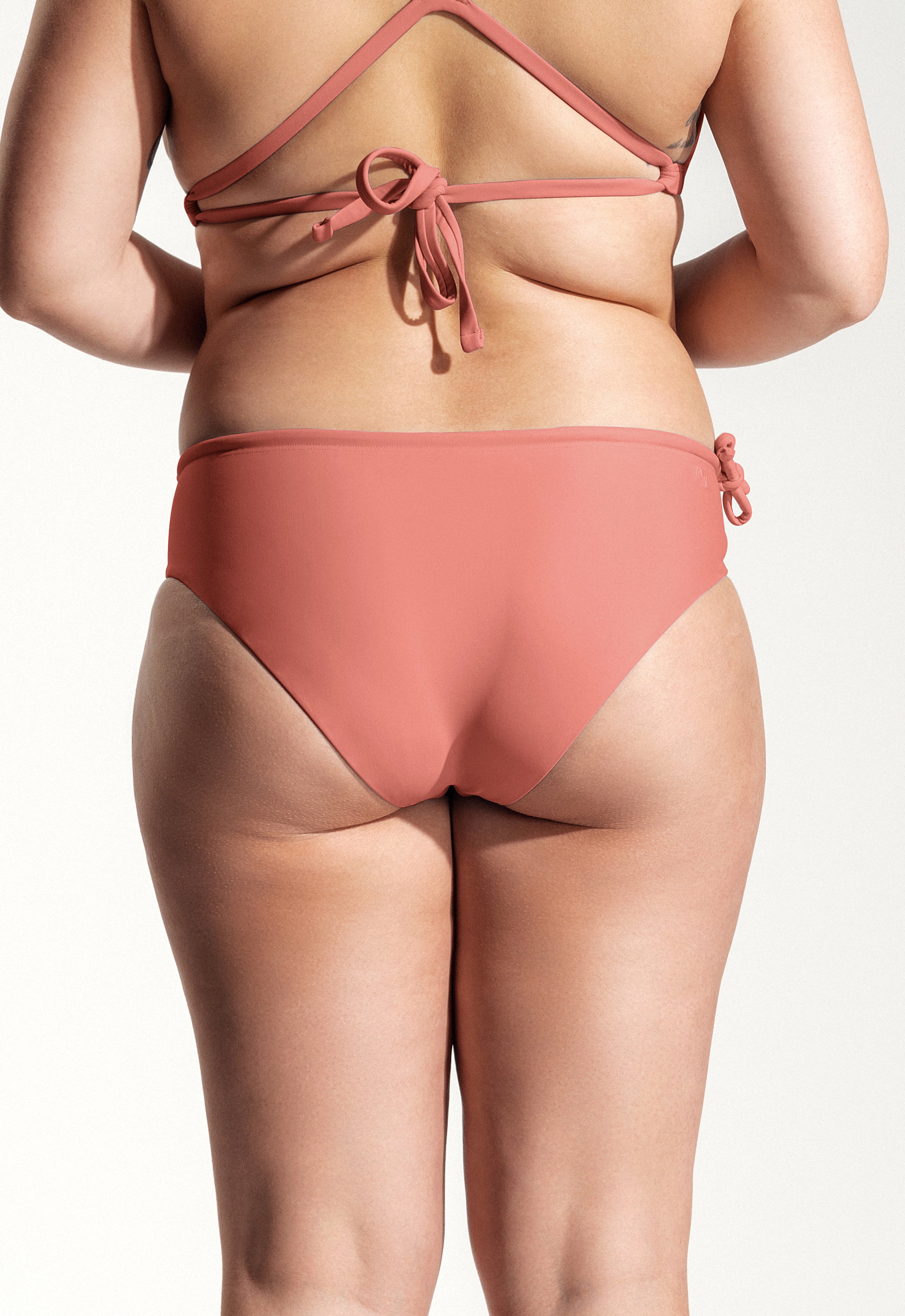 Octavia Bikini Bottoms in Dusty Pink