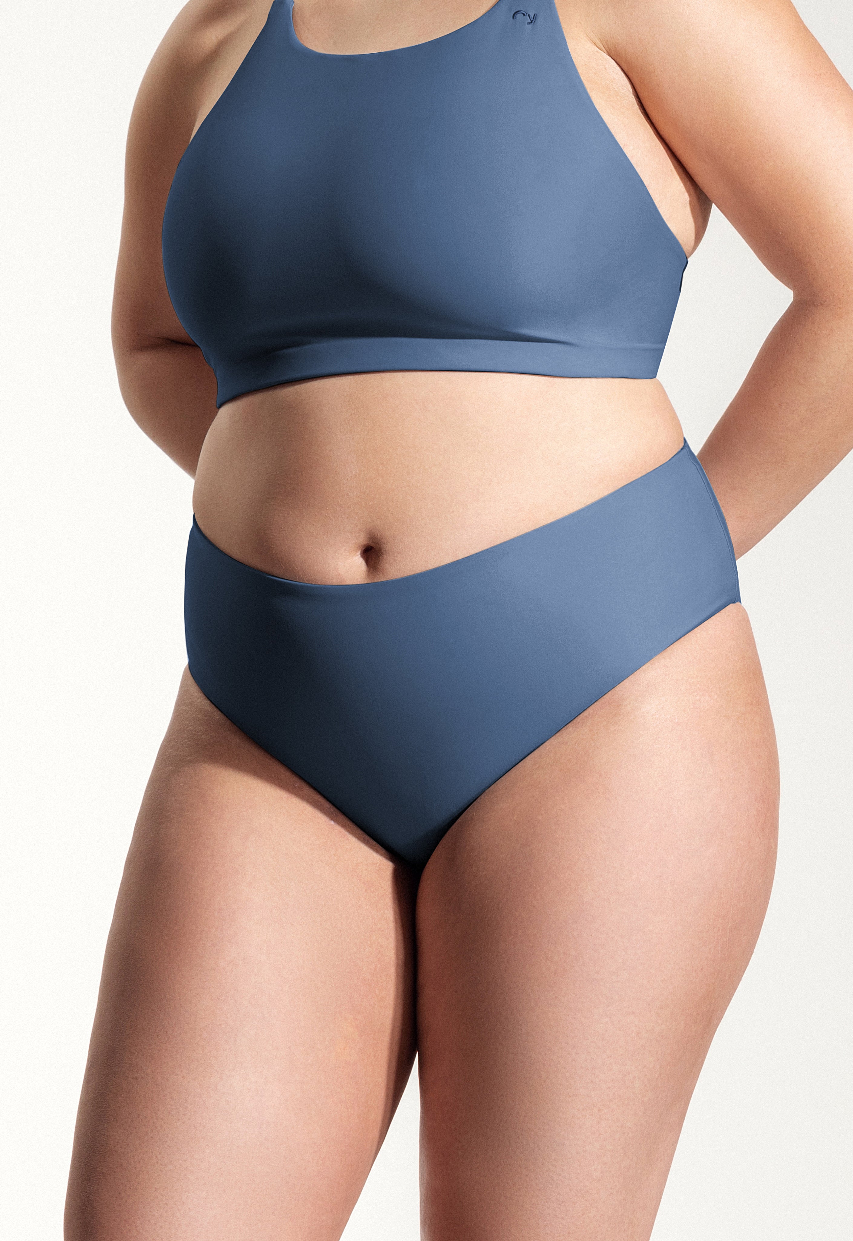 Freda Bikini Bottoms in Blue