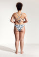 Marty Bikini Bottoms in Green Leaf Print