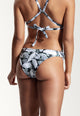 Marty Bikini Bottoms in Green Leaf Print