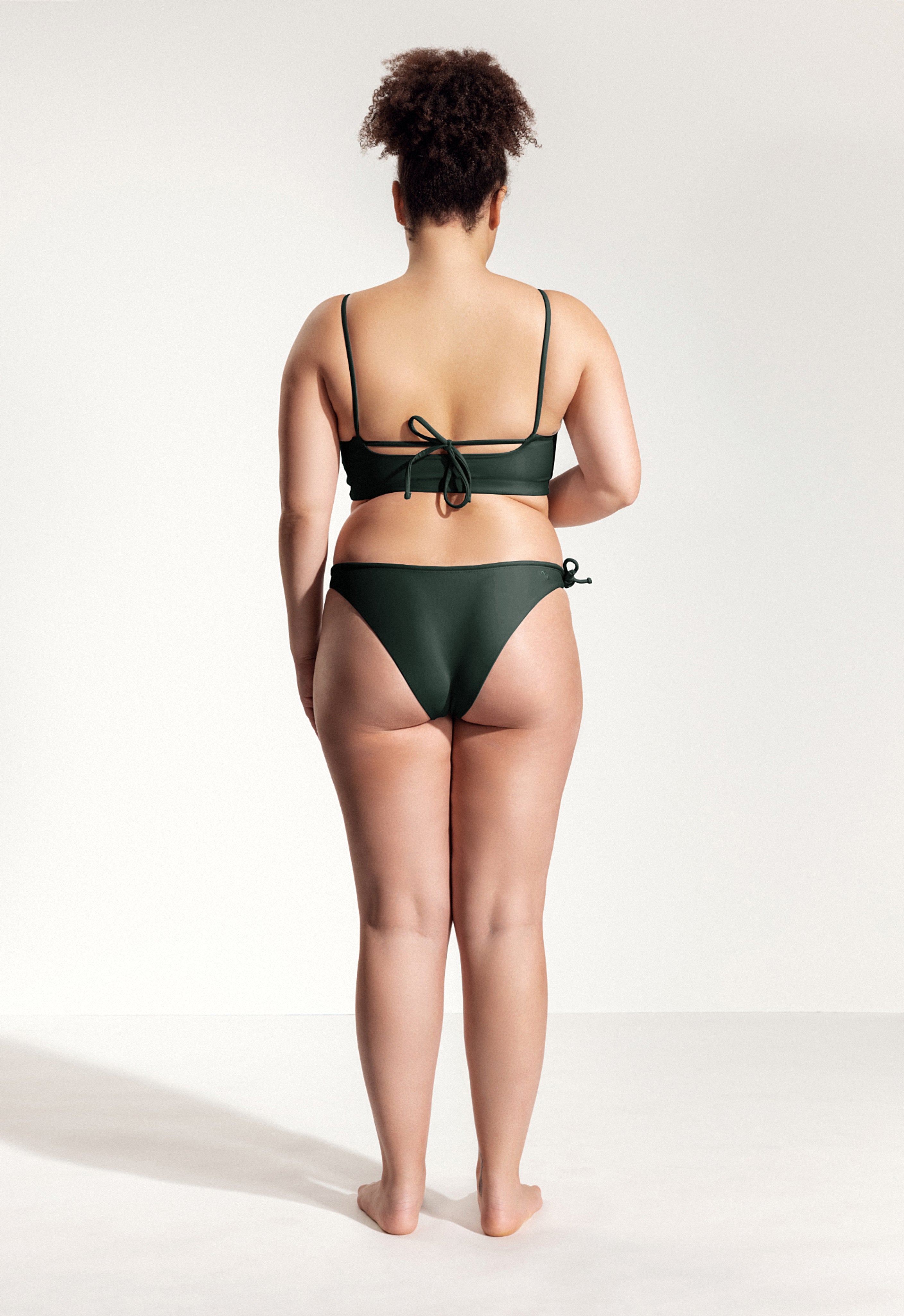 Marty Bikini Bottoms in Night Green