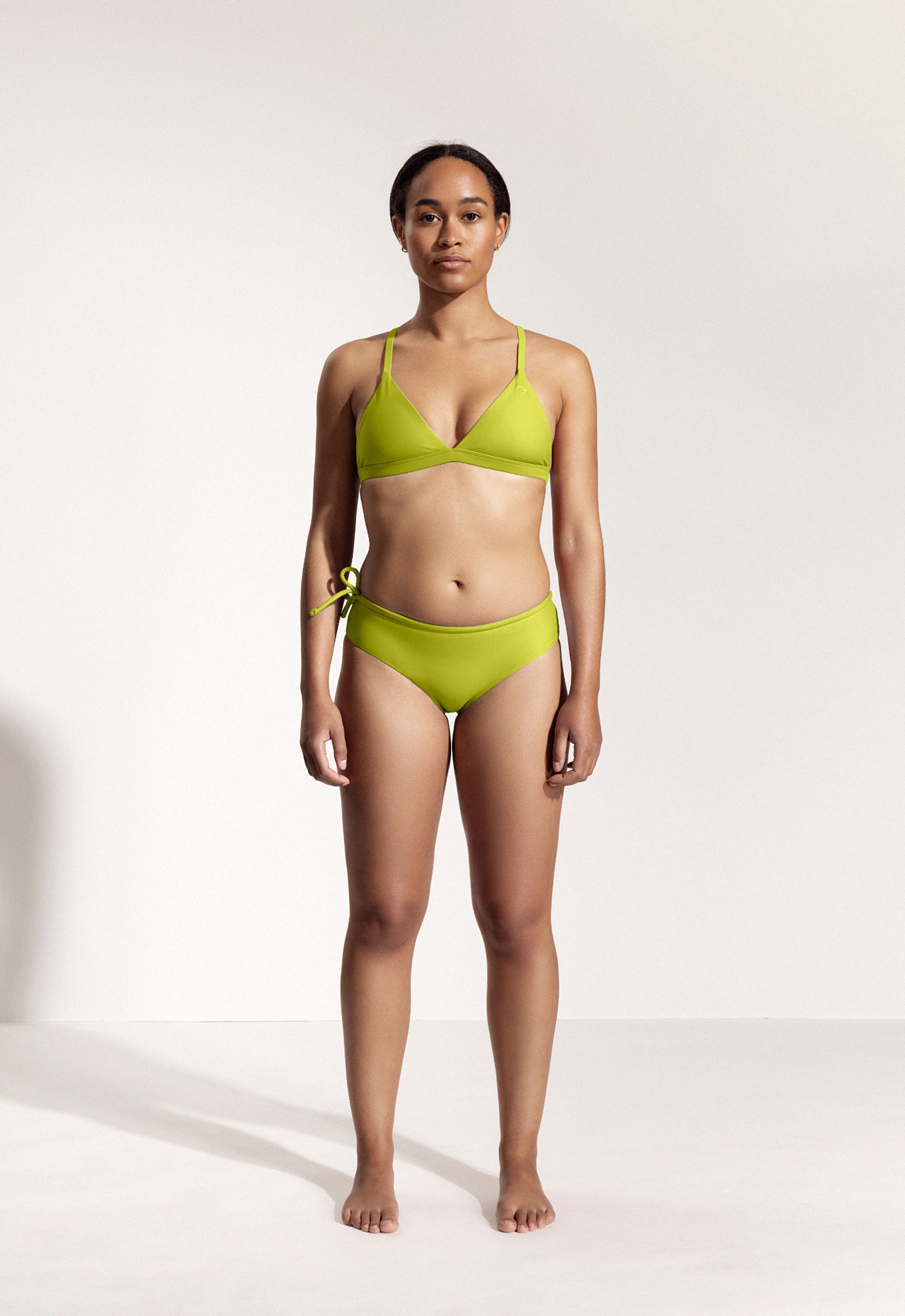 Octavia Bikini Bottoms in Charteuse