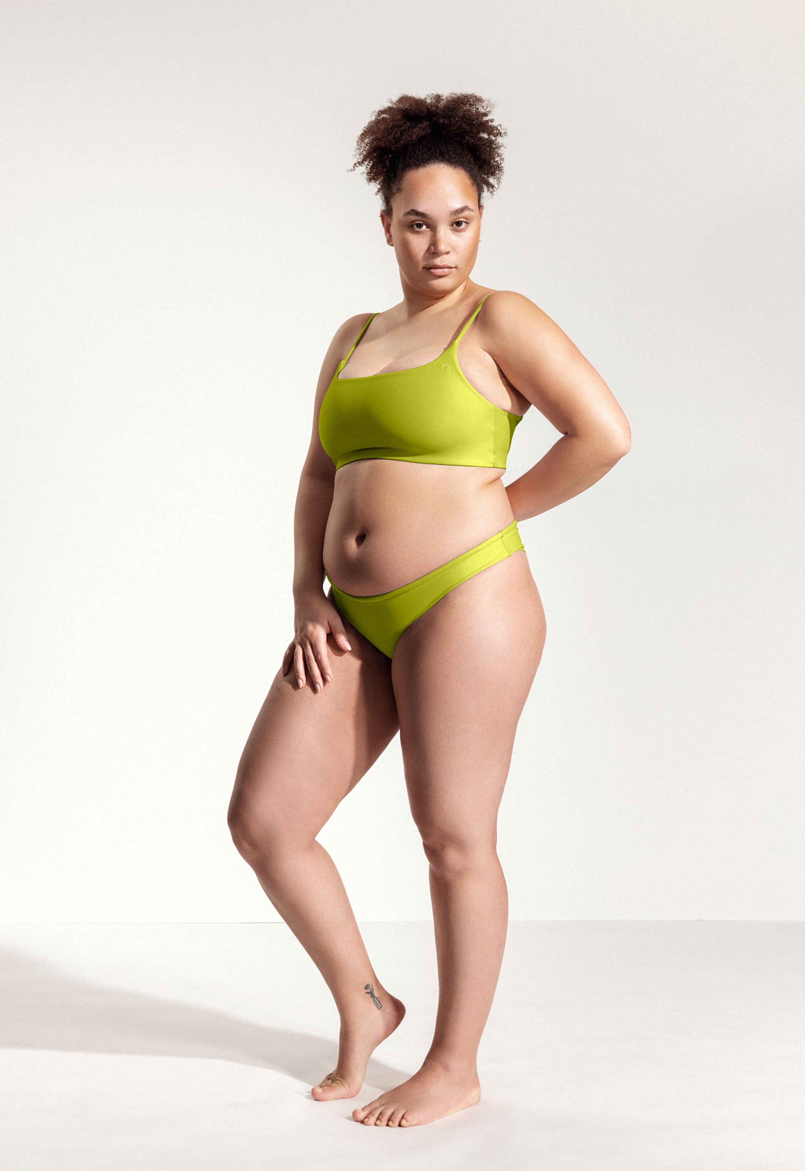 Tracey Bikini Bottoms in Charteuse