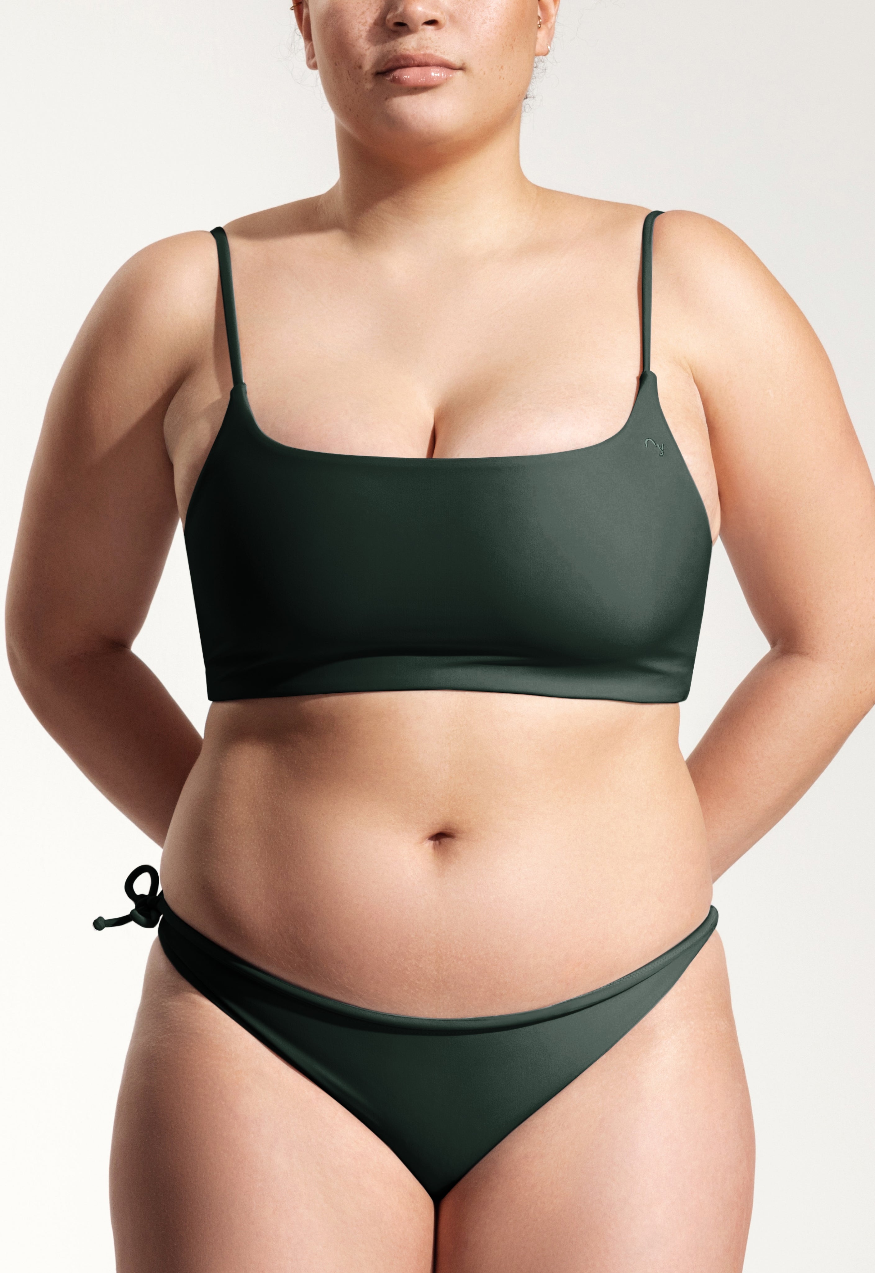 Bartlett Bikini Top in Night Green