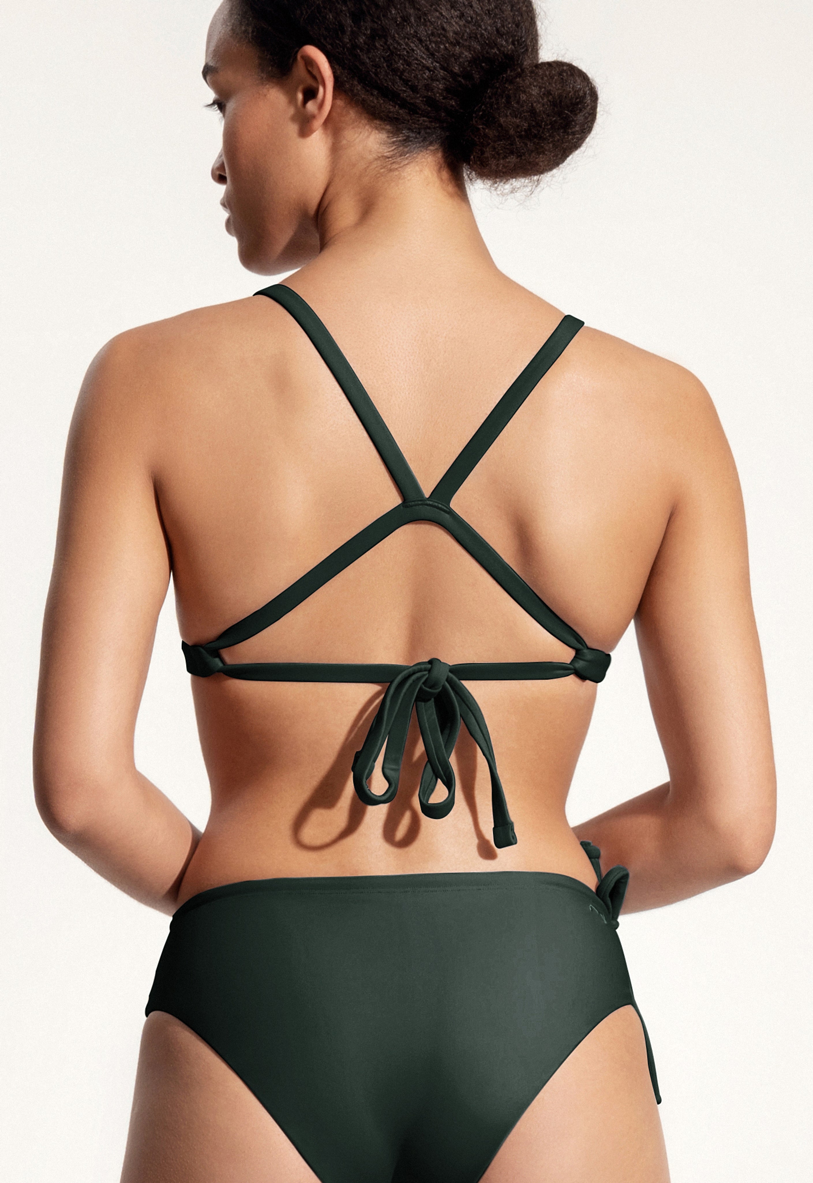 Dara Bikini Top in Night Green