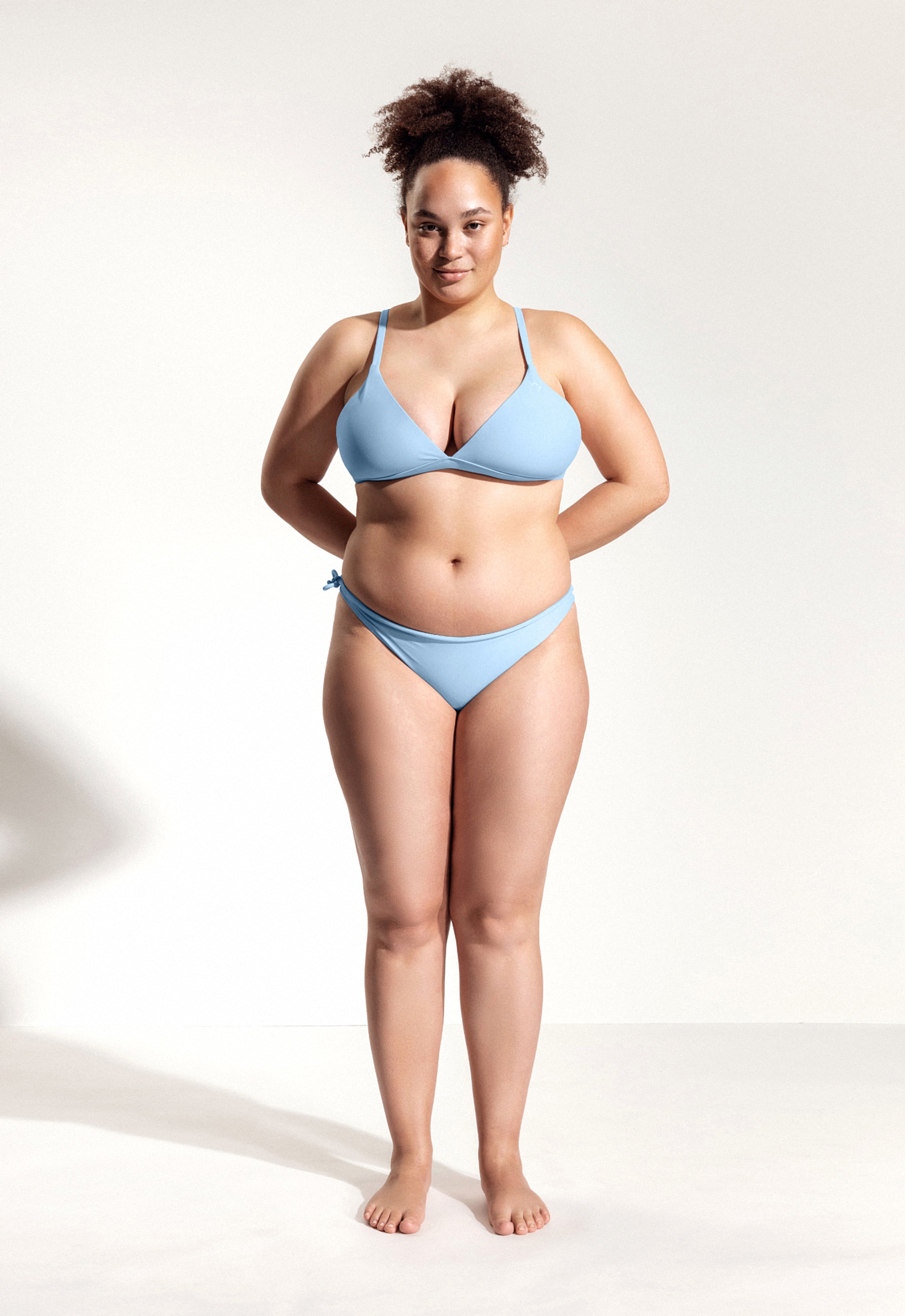 Essa Bikini Top in Light Blue