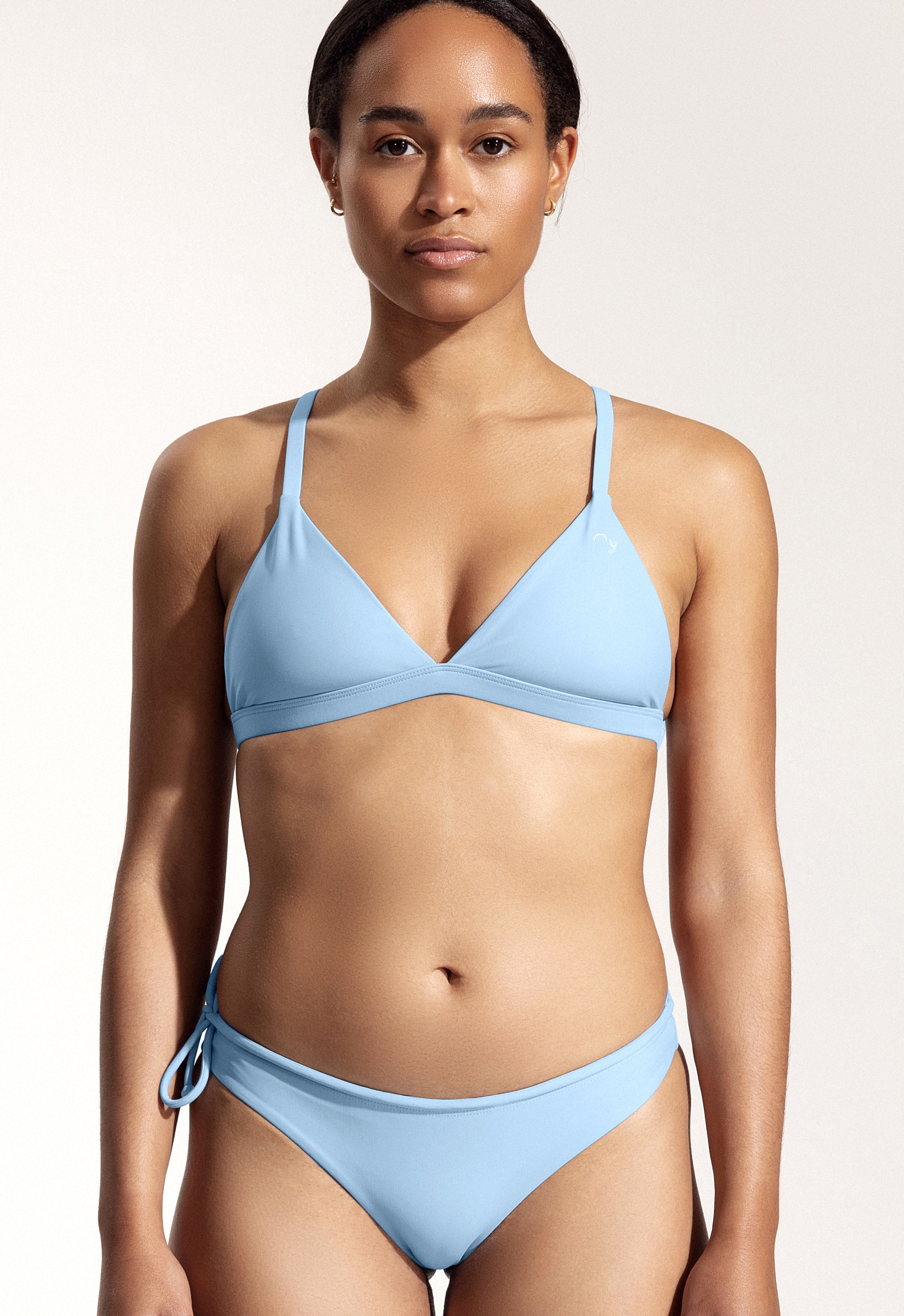 Essa Bikini Top in Light Blue