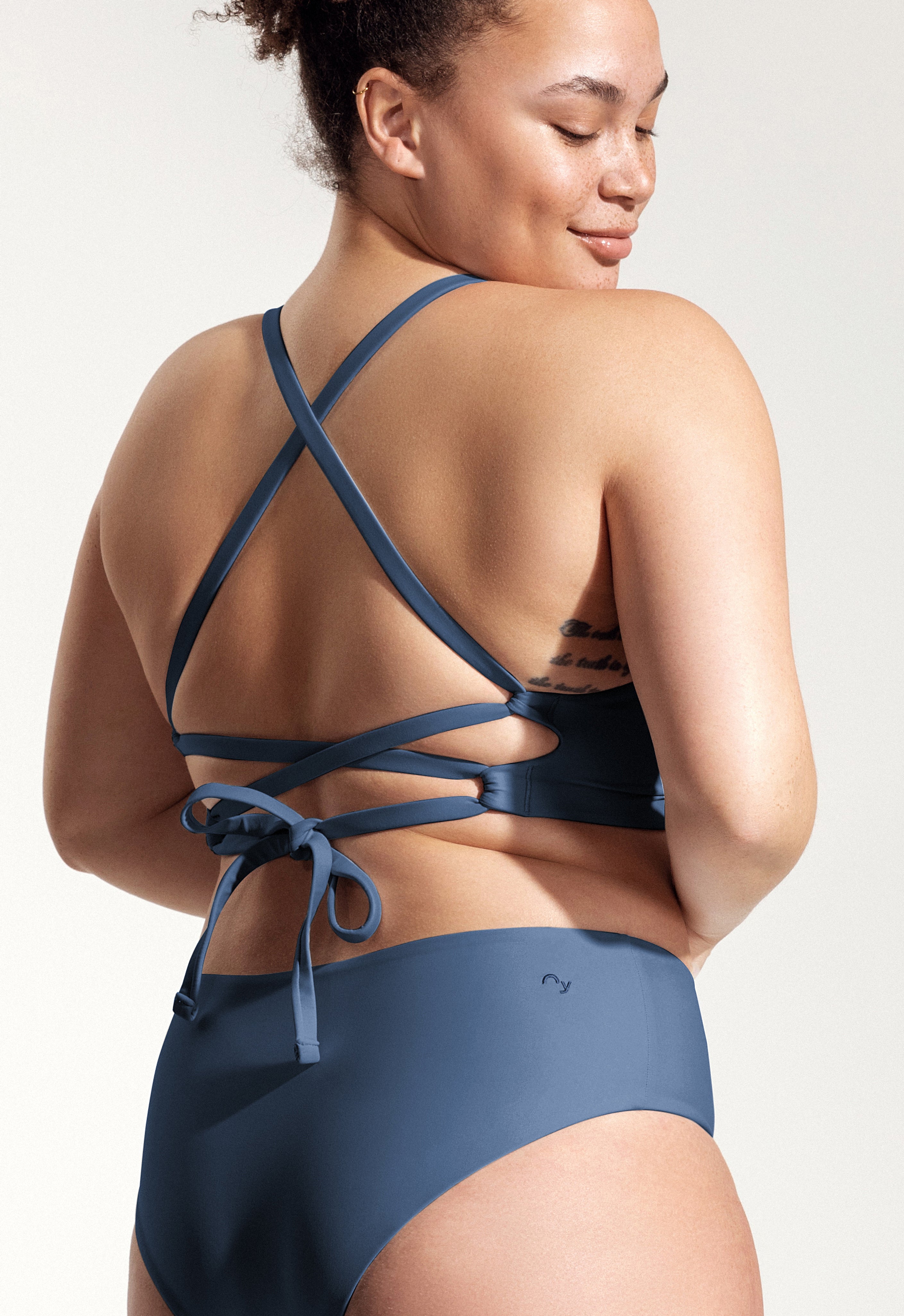 Greta Bikini Top in Blue