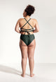 Greta Bikini Top in Night Green