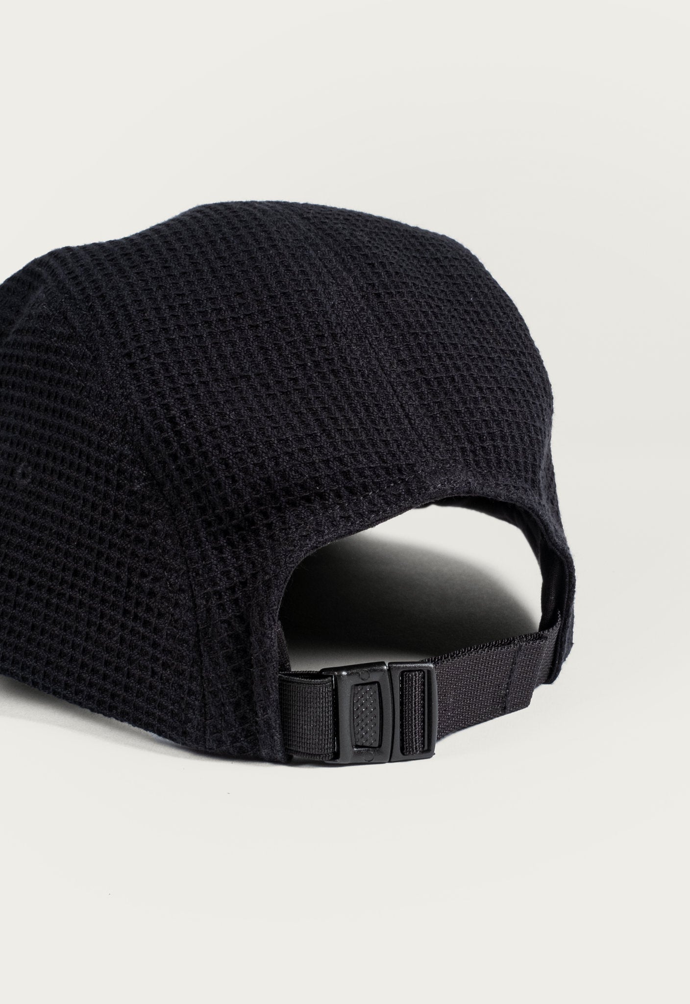 Oy Surf Accessoires 5 Panel Cap Schwarz Waffelstoff Bio Baumwolle 3